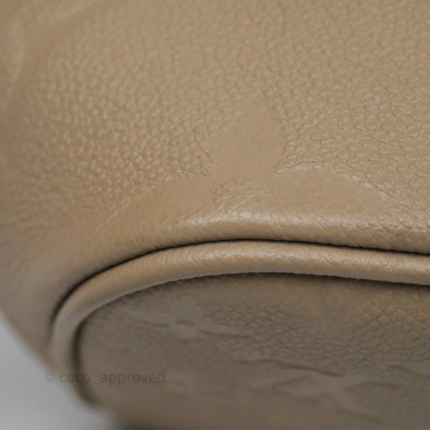 Louis Vuitton Neverfull MM Monogram Empreinte Leather Tourterelle