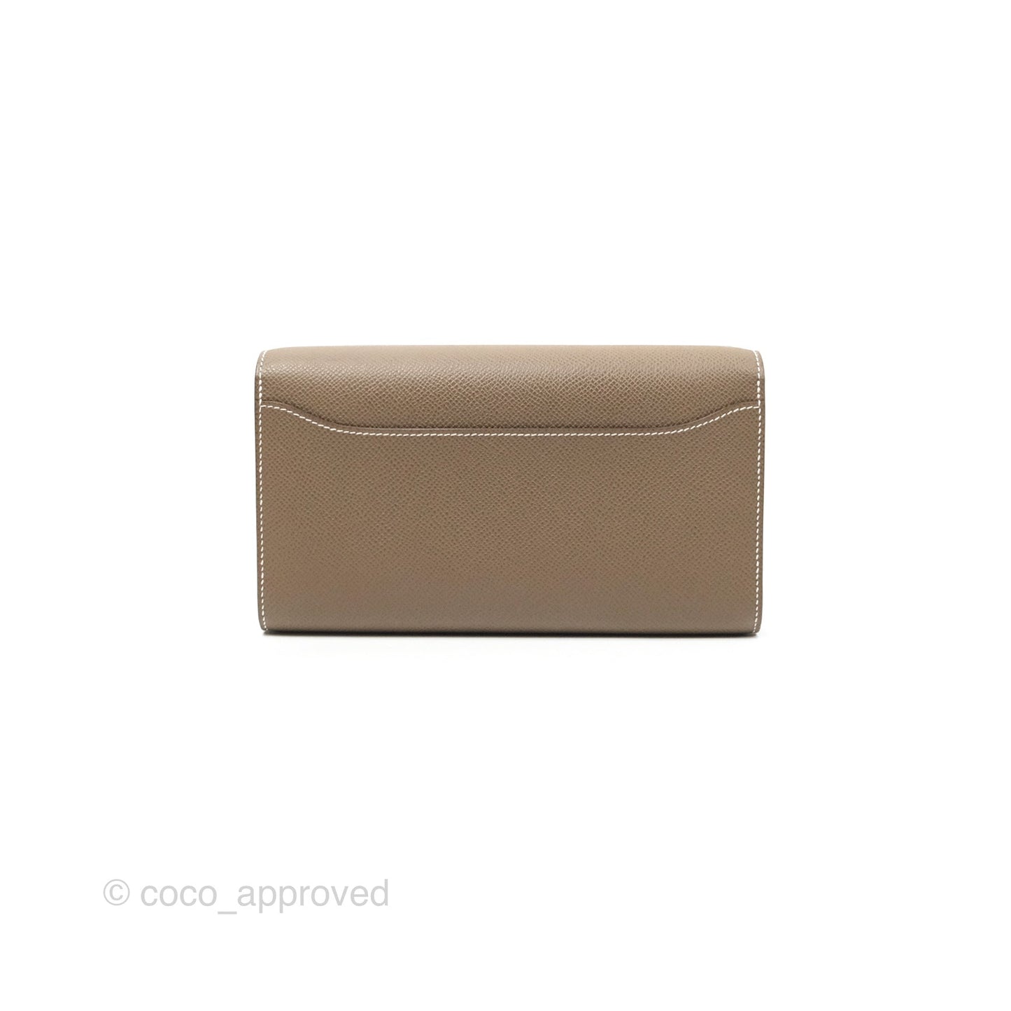 Hermès Constance To Go Wallet Etoupe Epsom Palladium Hardware