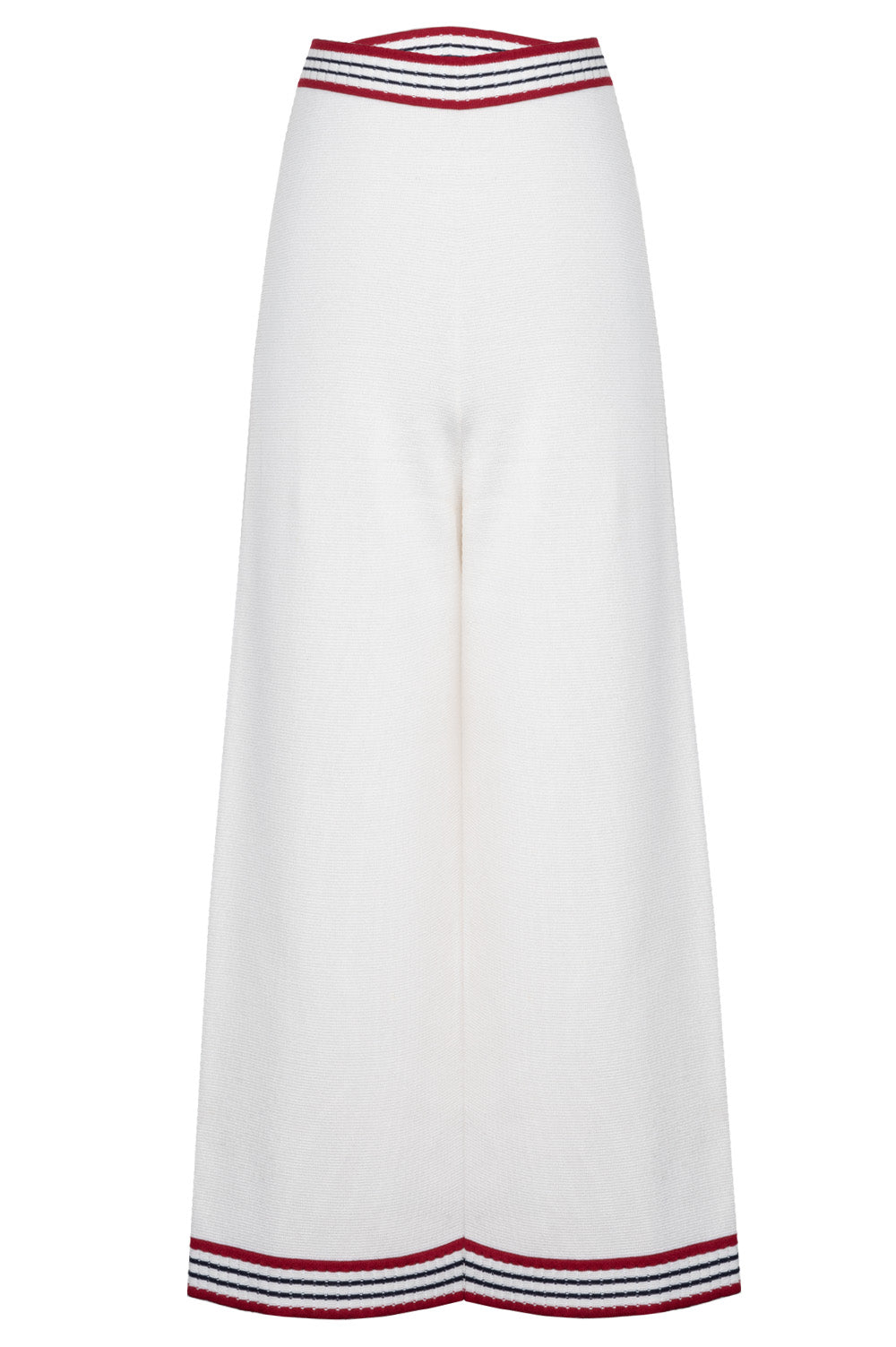 Luxury Gucci Trending 2025 Knit Pants Ivory Red