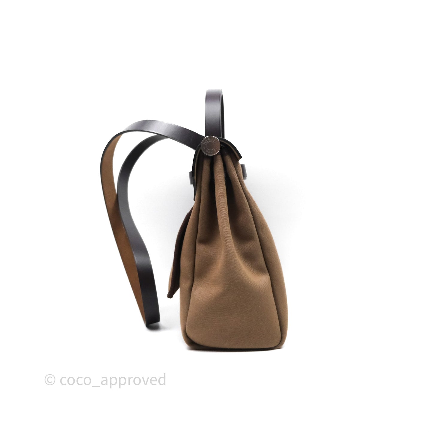Hermès Herbag Zip 31 Retourne Etoupe 18/ Ebene 46 Canvas Palladium Hardware