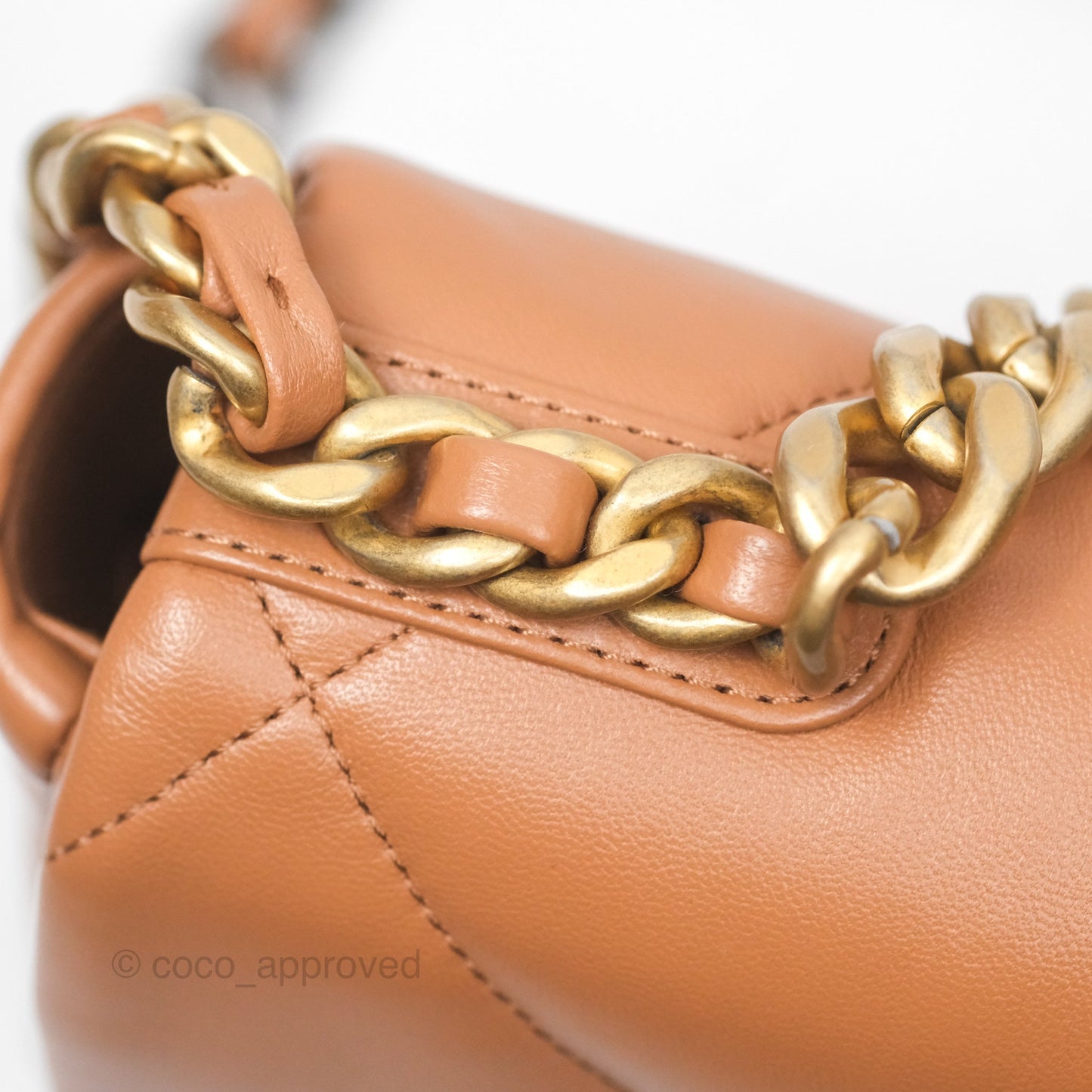 Chanel 19 Small Caramel Brown Mixed Hardware 21A