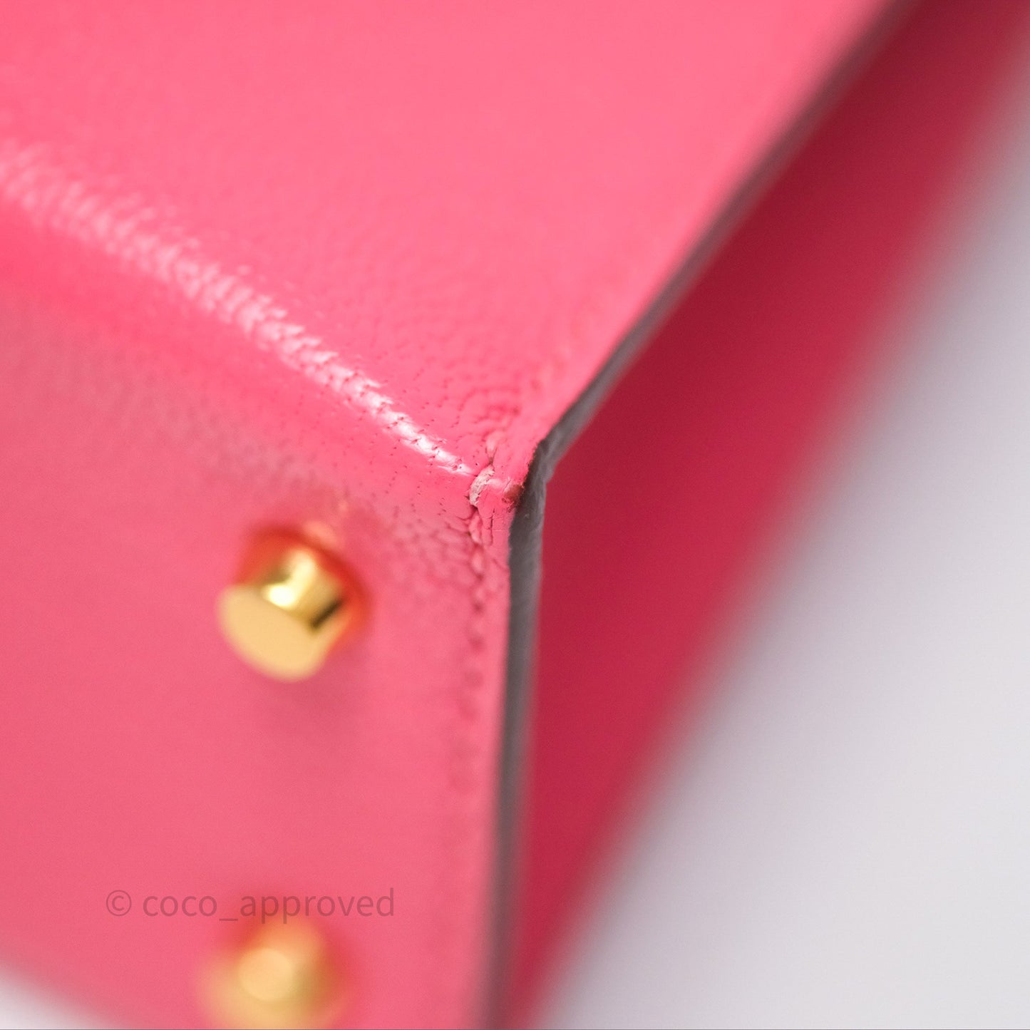 Hermès Mini Kelly II Rose Lipstick U5 Chevre Mysore Gold Hardware