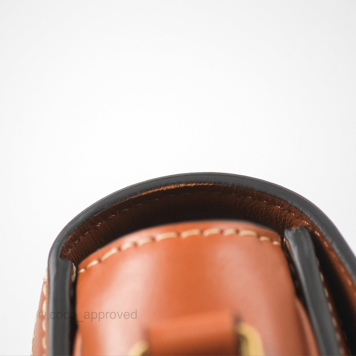 Celine Teen Triomphe Bag Triomphe Canvas Grege Calfskin