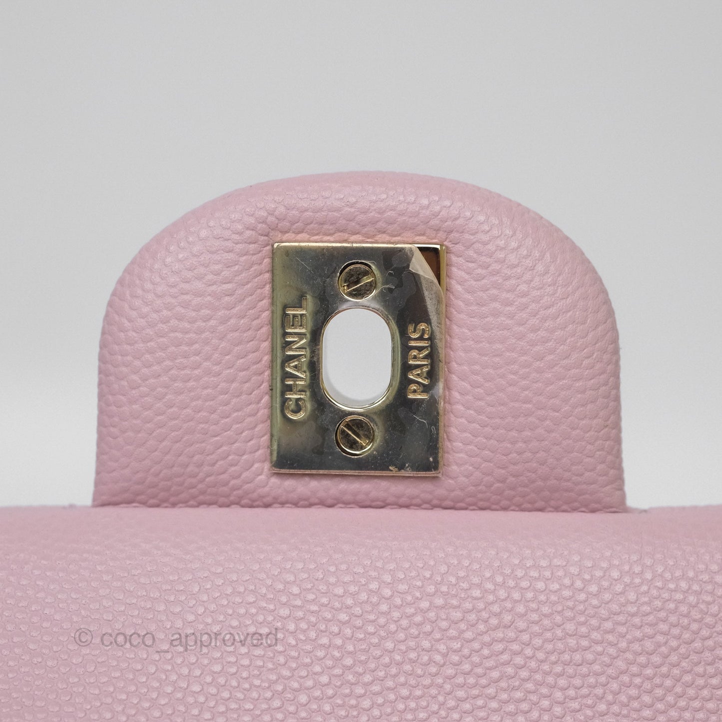 Chanel Small S/M Classic Flap Light Pink Caviar Gold Hardware