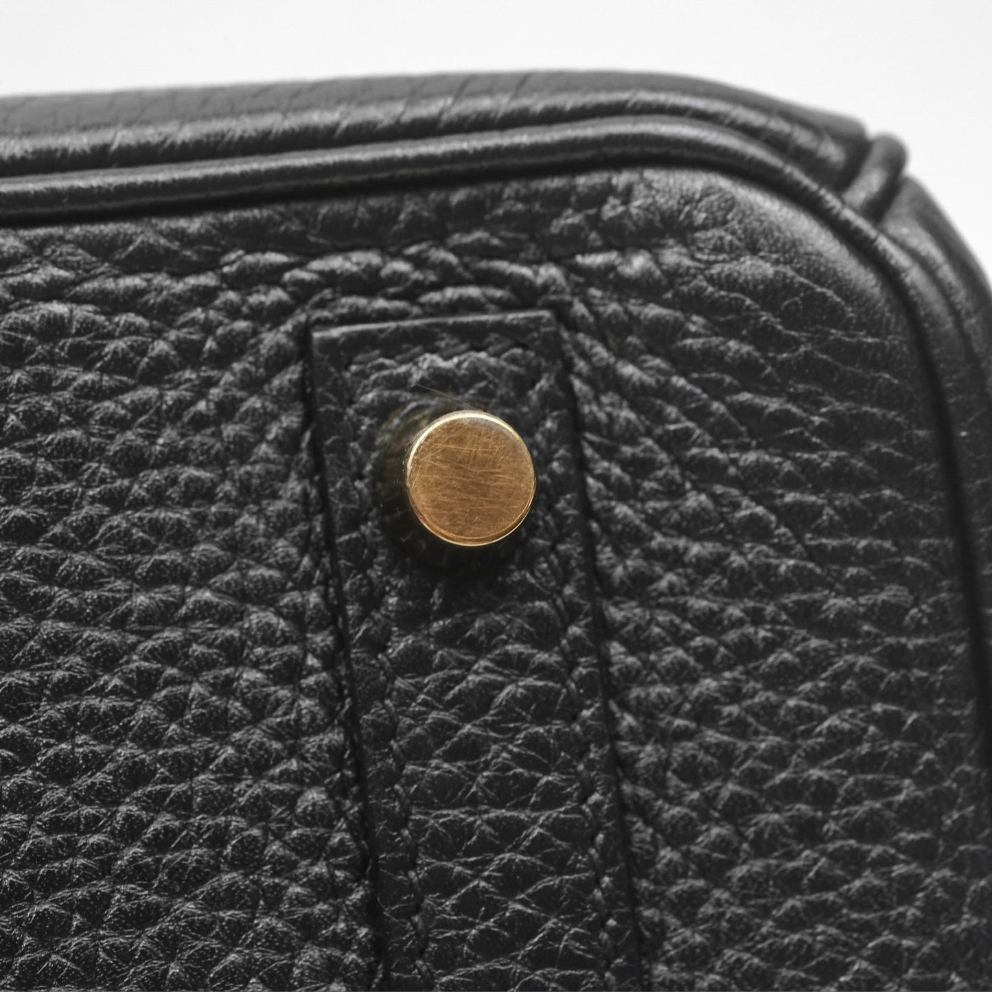 Hermès Birkin 30 Retourne Noir 89 Clemence Gold Hardware