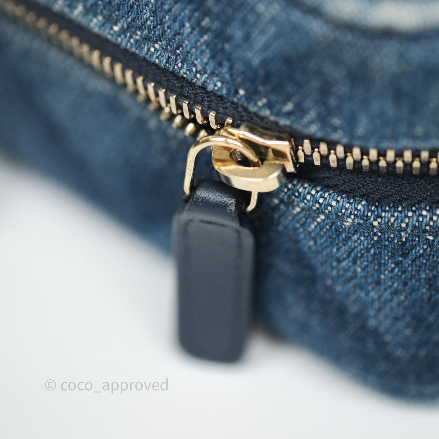 Chanel Camera Bag Quilted Denim Gold Hardware
