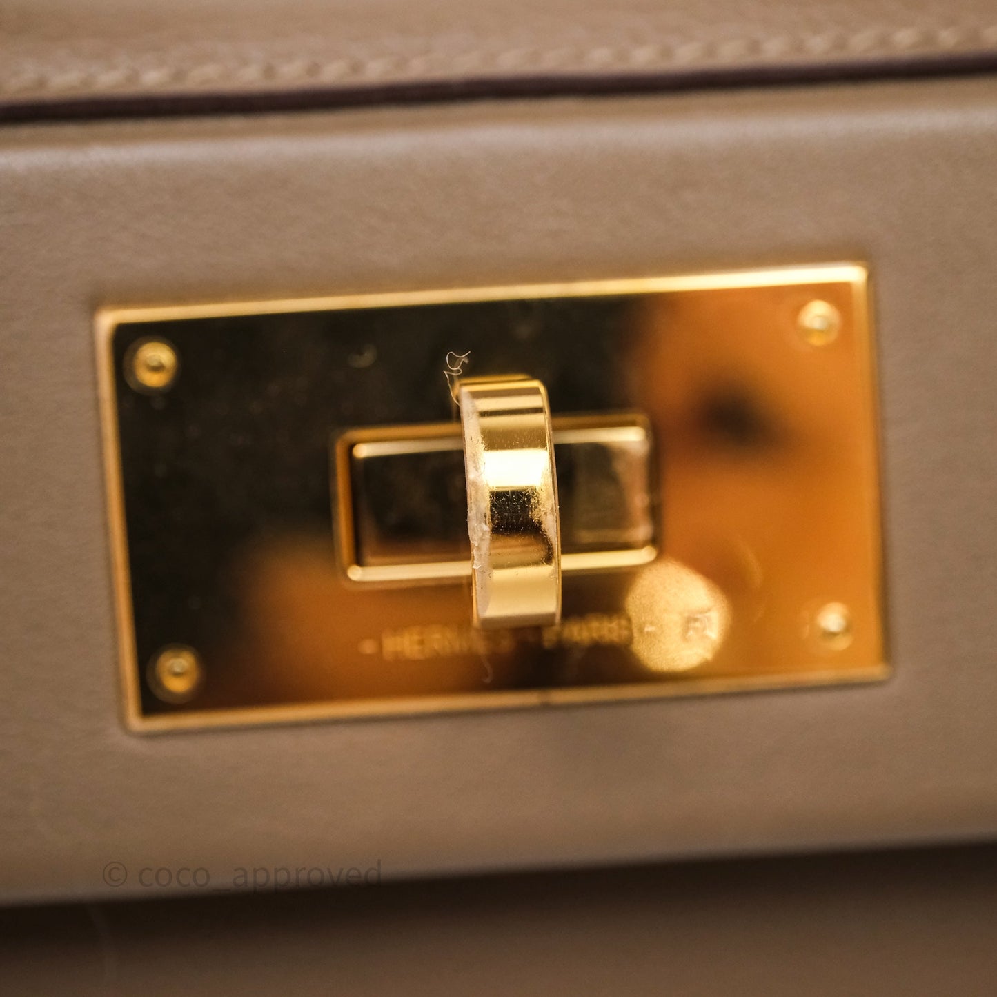 Hermès 24/24 21 Mini Etoupe 18 Evercolor/Swift Gold Hardware