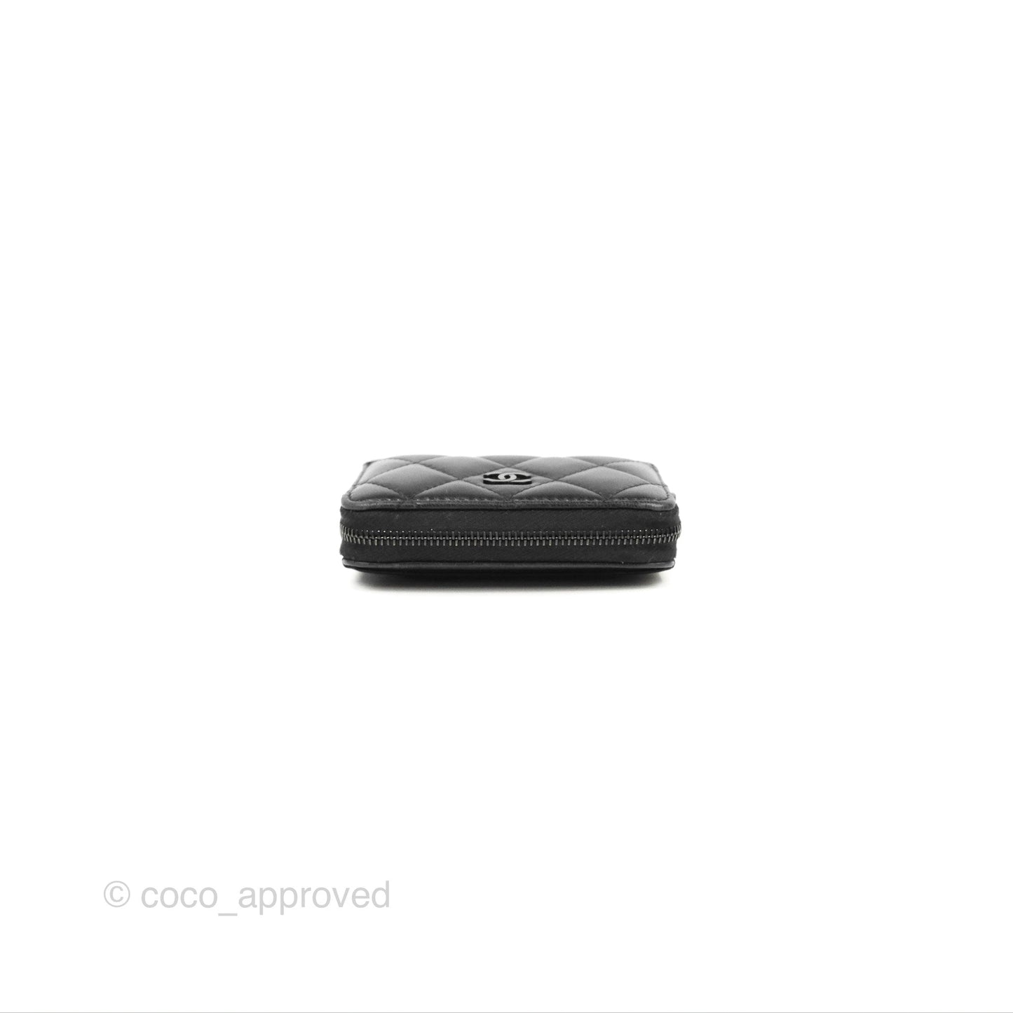 Chanel Classic Zipped Coin Purse So Black Lambskin