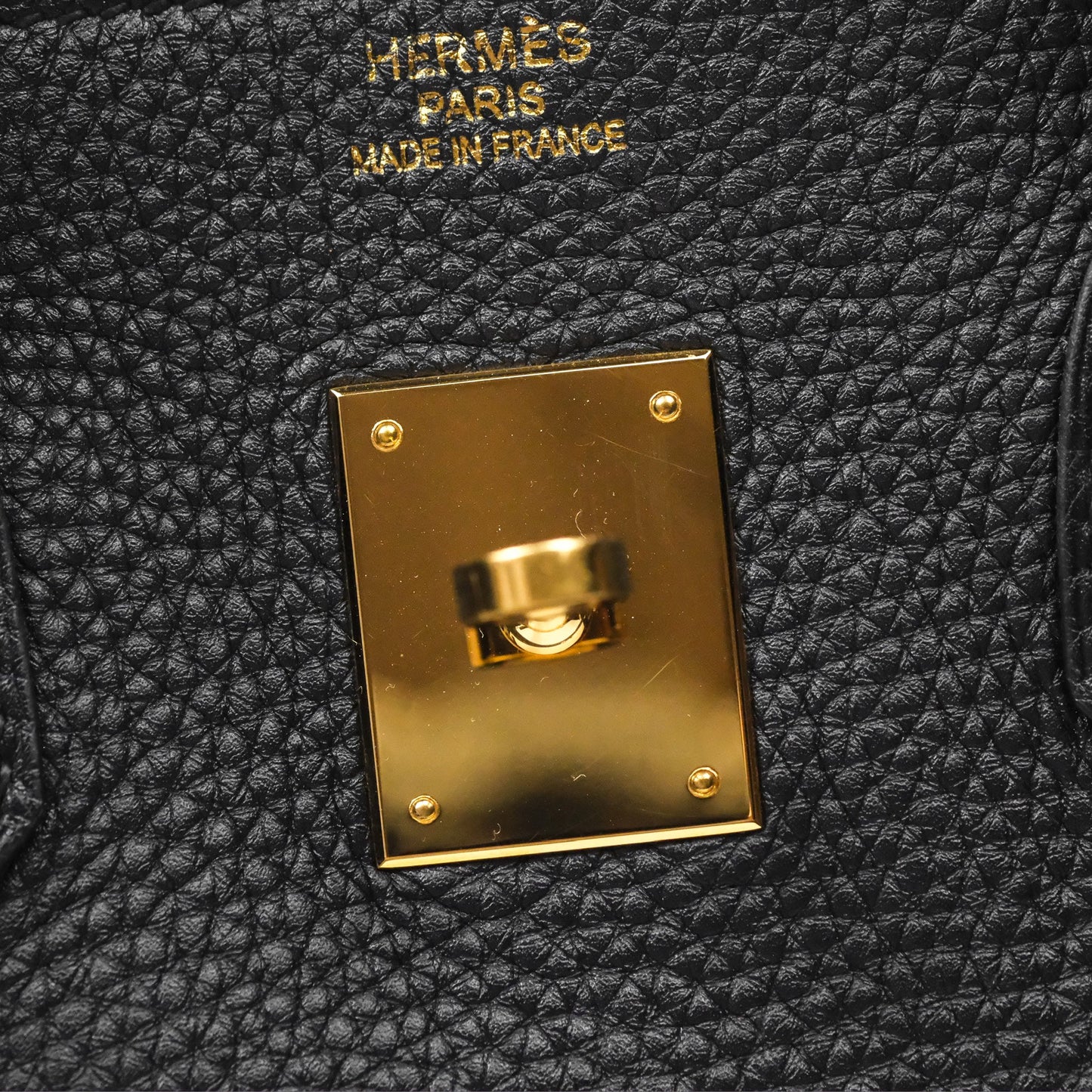 Hermès Birkin 35 Retourne Black Noir 89 Clemence Gold Hardware