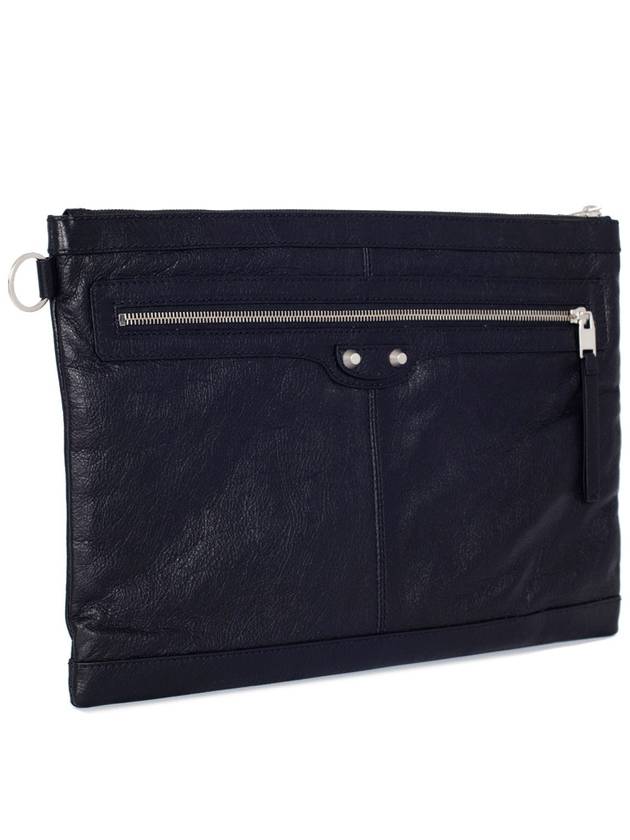 Luxury Balenciaga Clip Large Clutch Bag Black