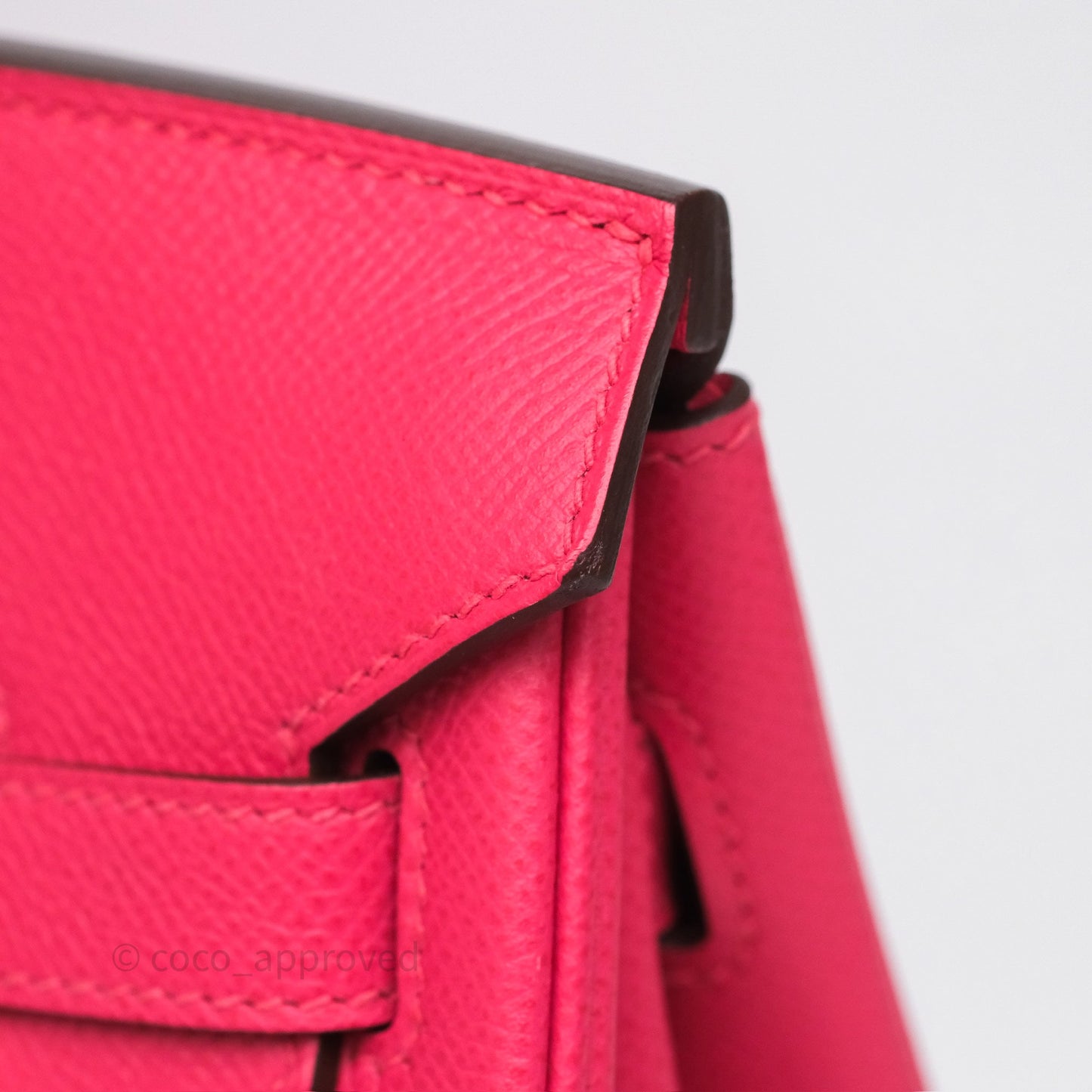 Hermès Birkin Retourne 30 Rose Extreme I6 Epsom Gold Hardware