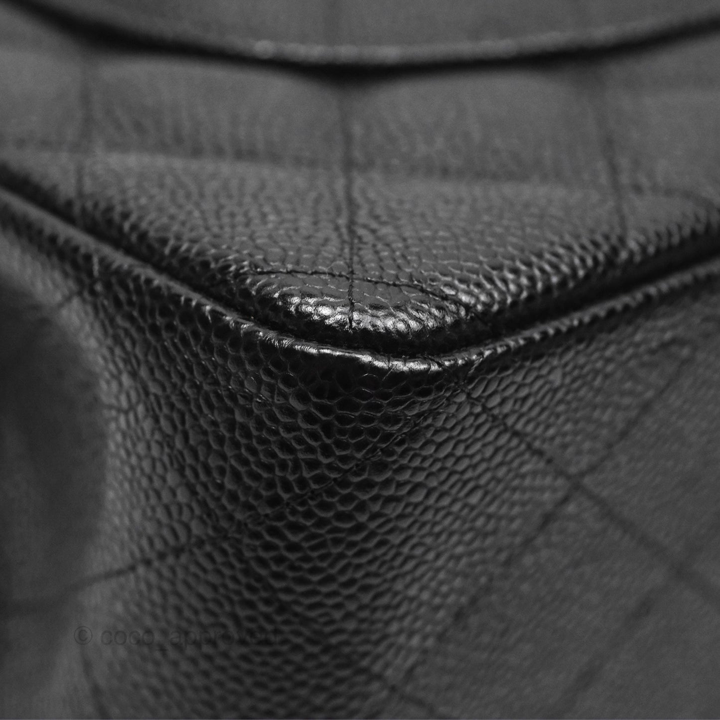 Chanel Jumbo Double Flap Black Caviar Gold Hardware⁣⁣