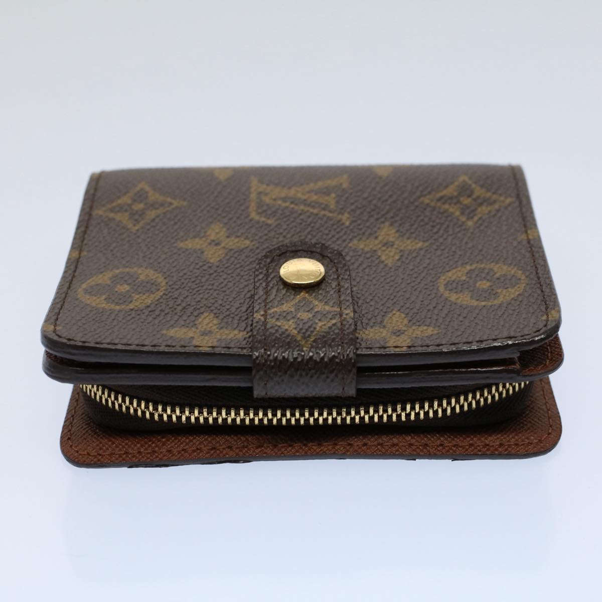 LOUIS VUITTON Monogram Compact Zip Wallet M61667 LV 55620A