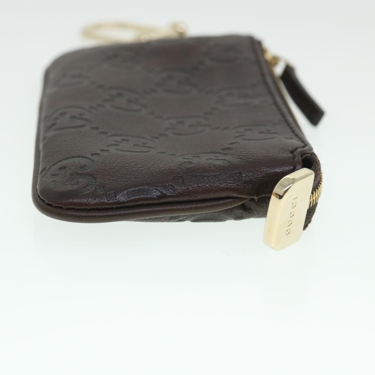Luxury Gucci Guccissima GG Coin Purse Leather Brown 233183  55625
