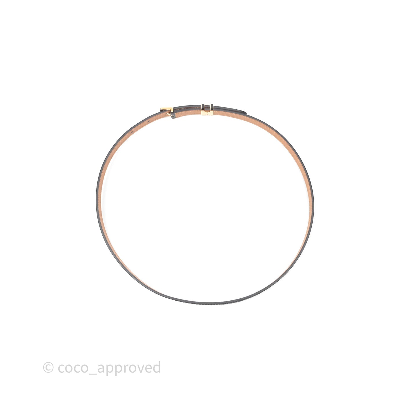 Hermès Pop H 15 Belt Noir Epsom Rose Gold Hardware