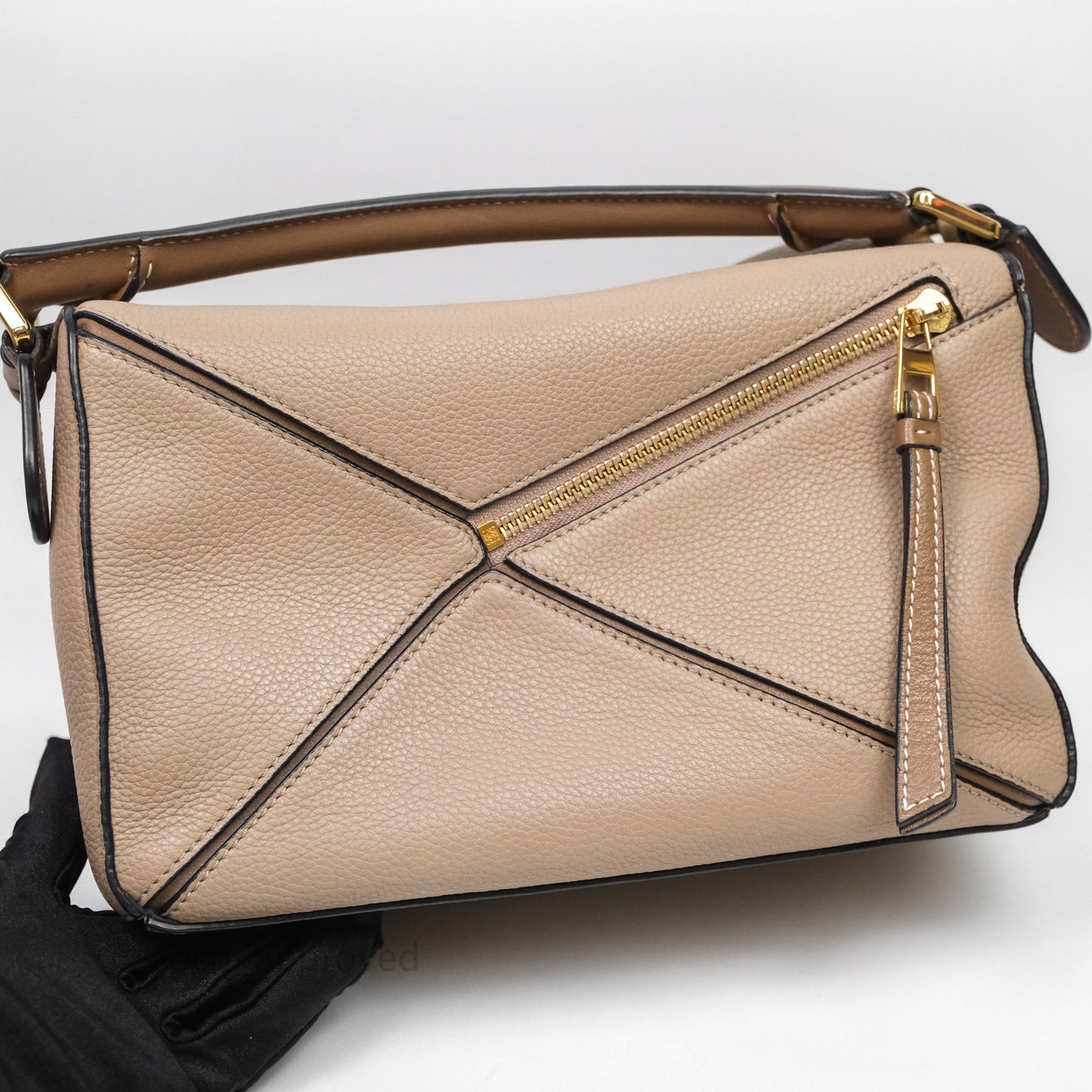 Loewe Small Puzzle Bag Sand Mink Grained Calfskin