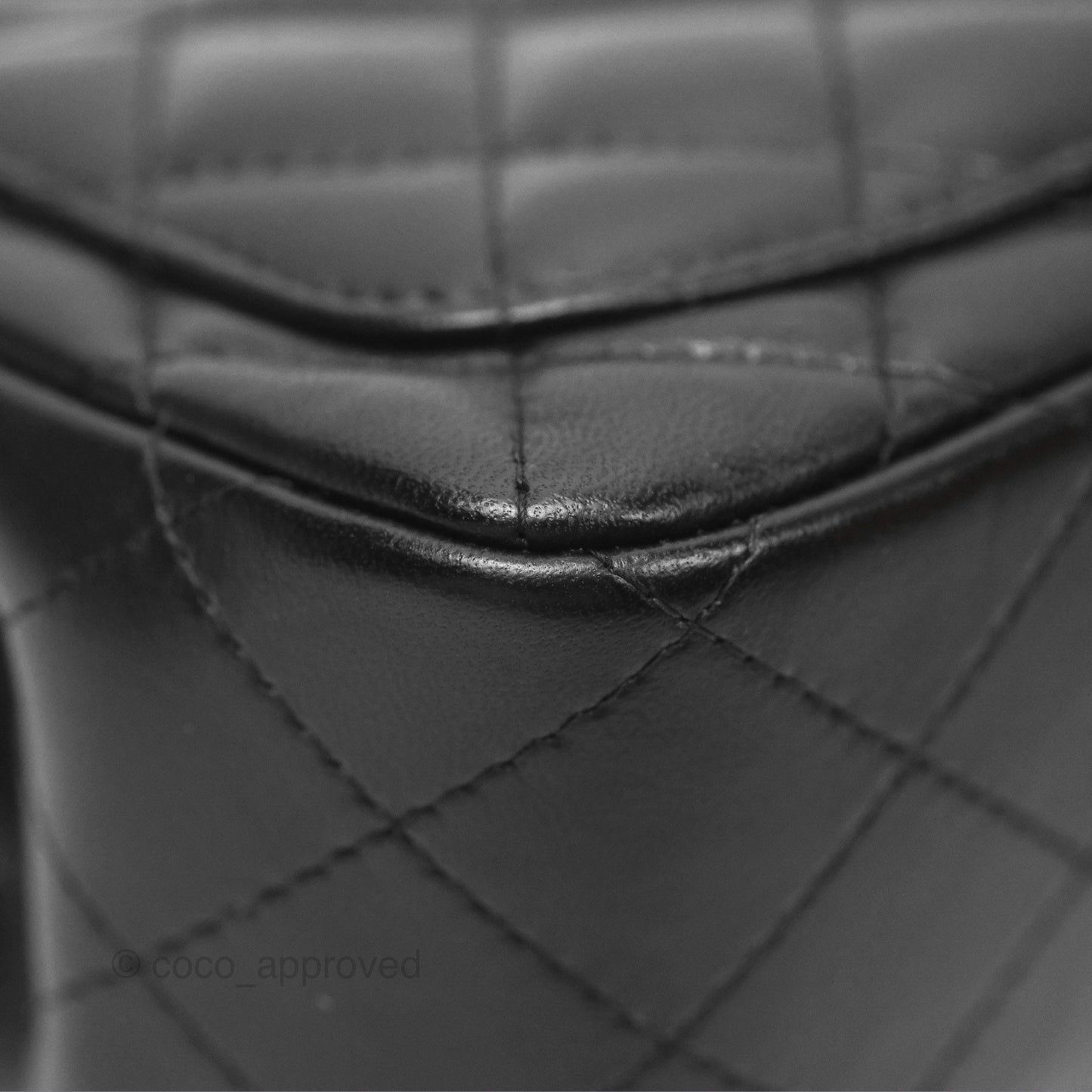 Chanel Mini Square Black Lambskin Gold Hardware