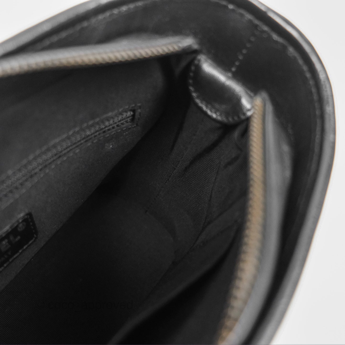 Chanel Chevron Small Gabrielle Hobo Calfskin So Black