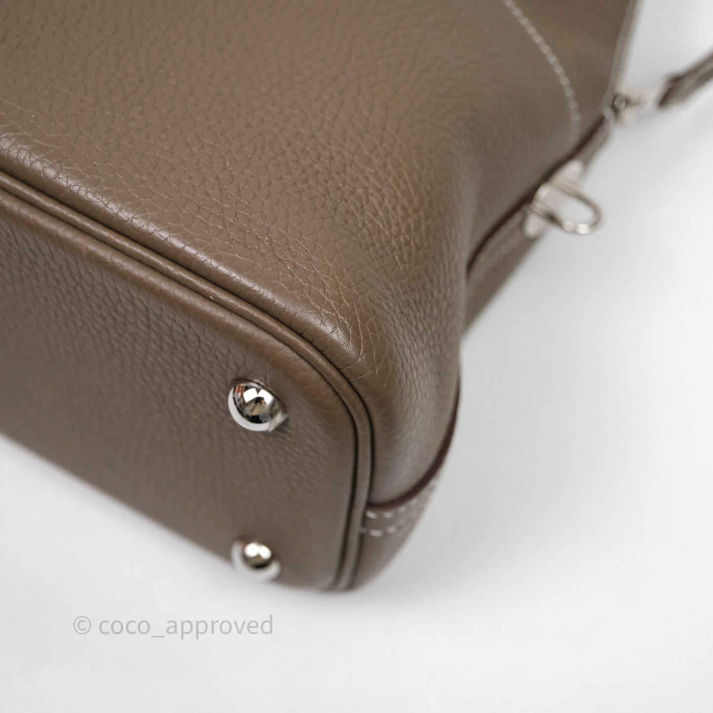 Hermès Bolide 31 Etoupe Evercolor Clemence Palladium Hardware