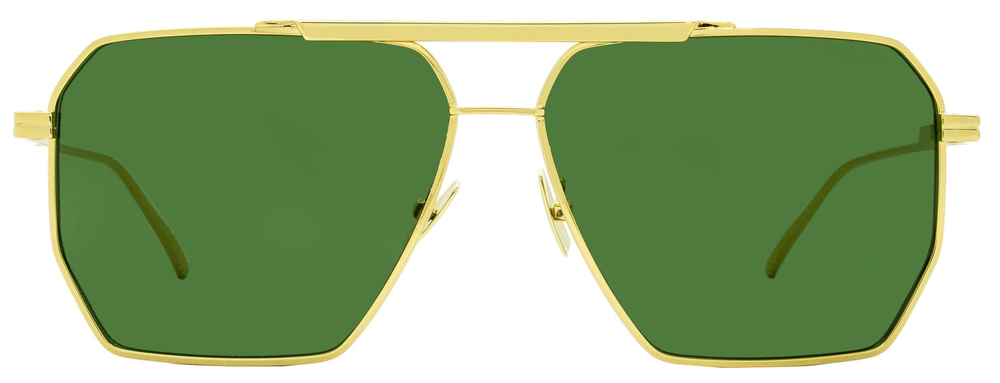 Luxury Bottega Veneta Men's  Sunglasses BV1012S 004 Gold 60mm