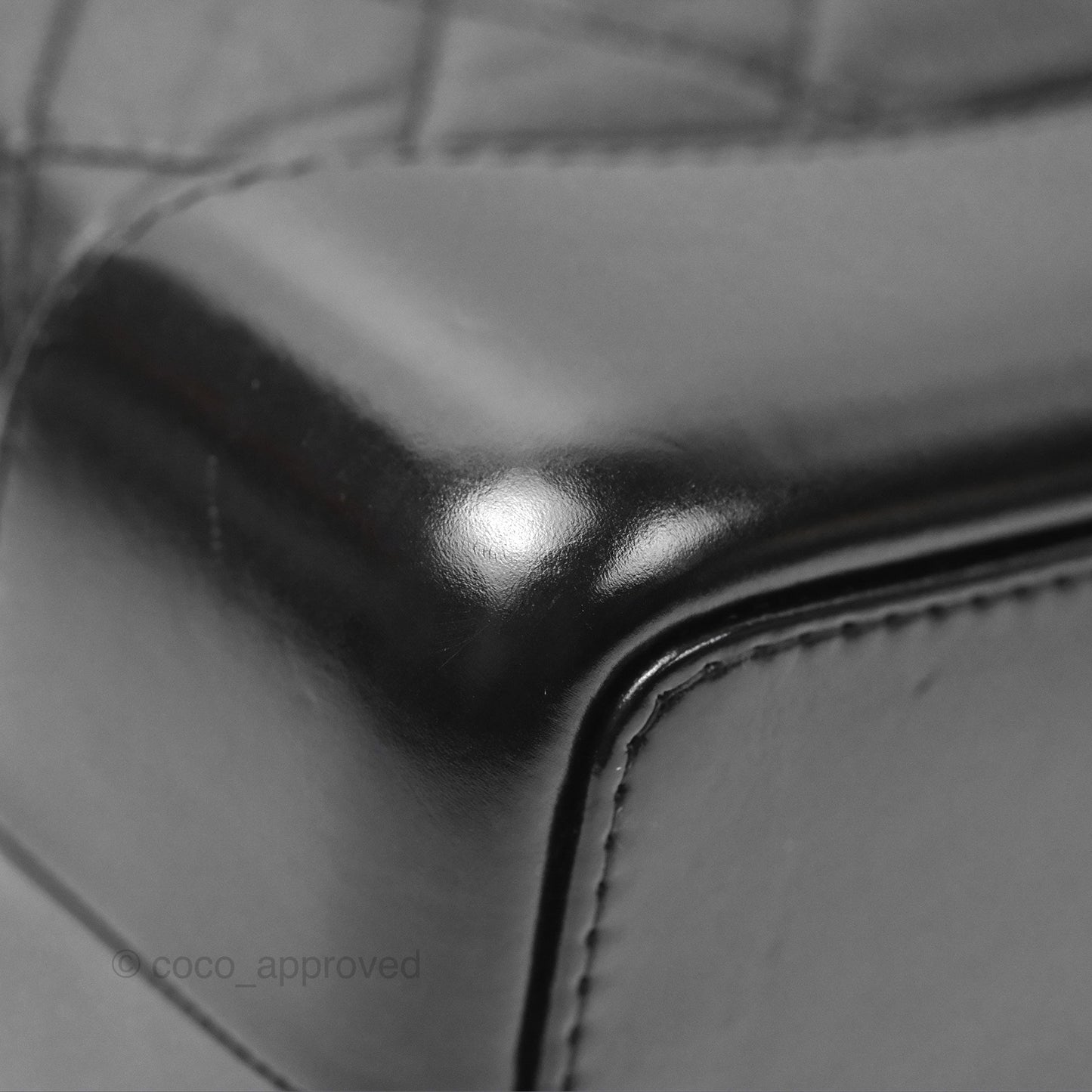 Chanel Small Gabrielle Backpack Quilted Black Aged Calfskin