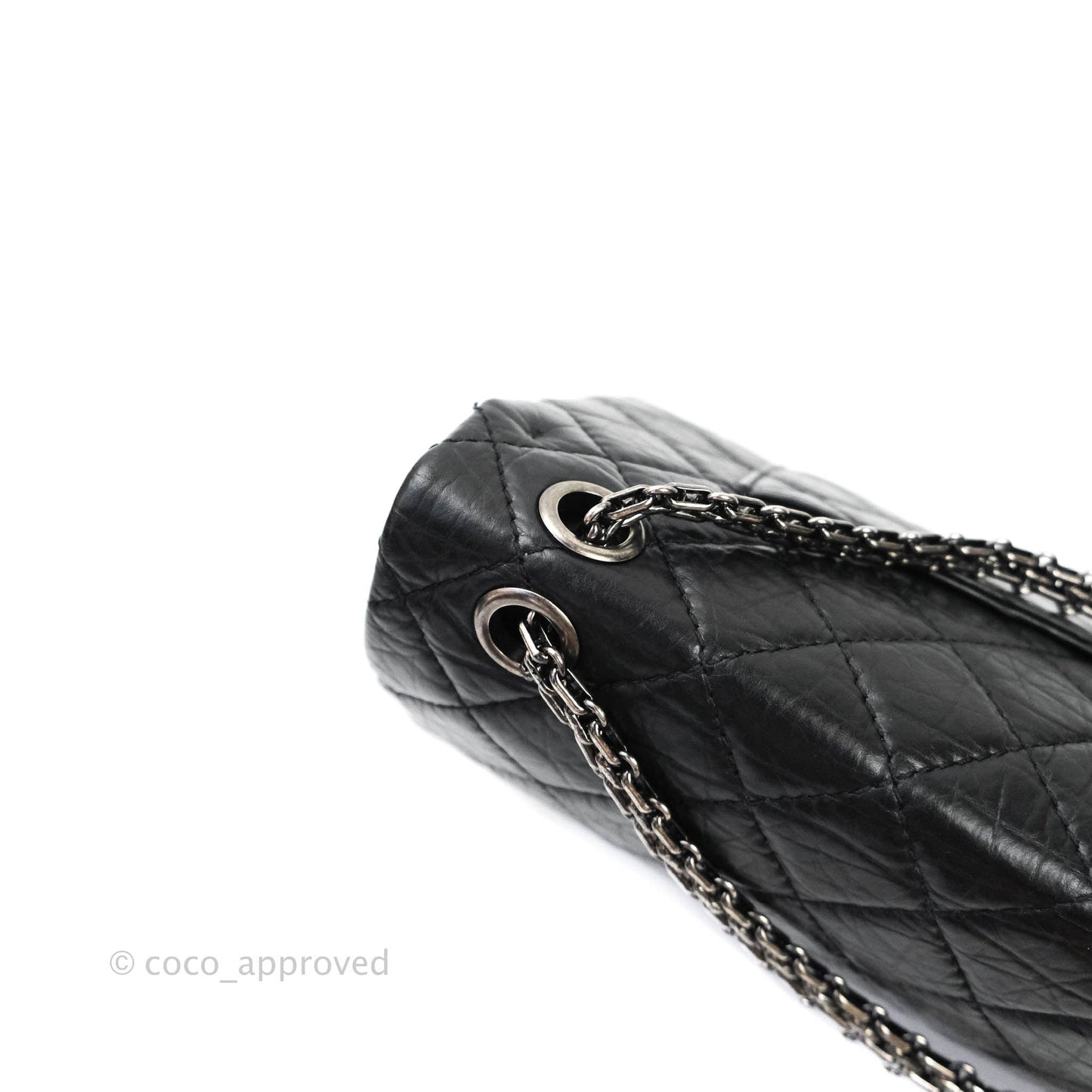 Chanel Reissue Quilted Aged Calfskin Black Ruthenium Hardware 226