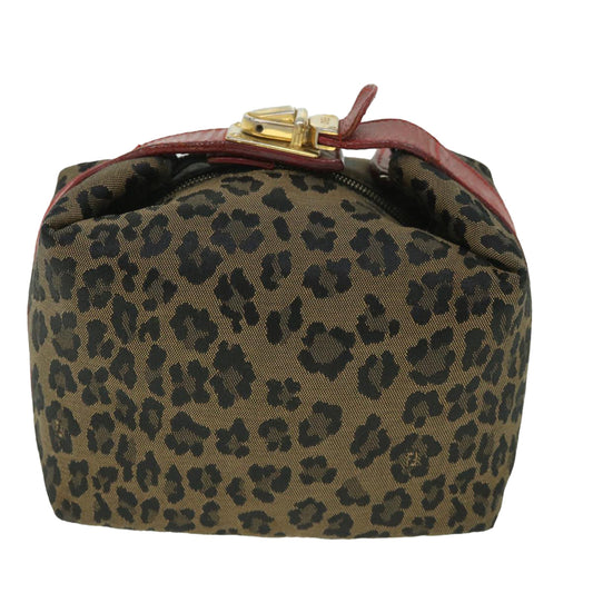 Luxury FendiLeopard Hand Bag Brown Red55755