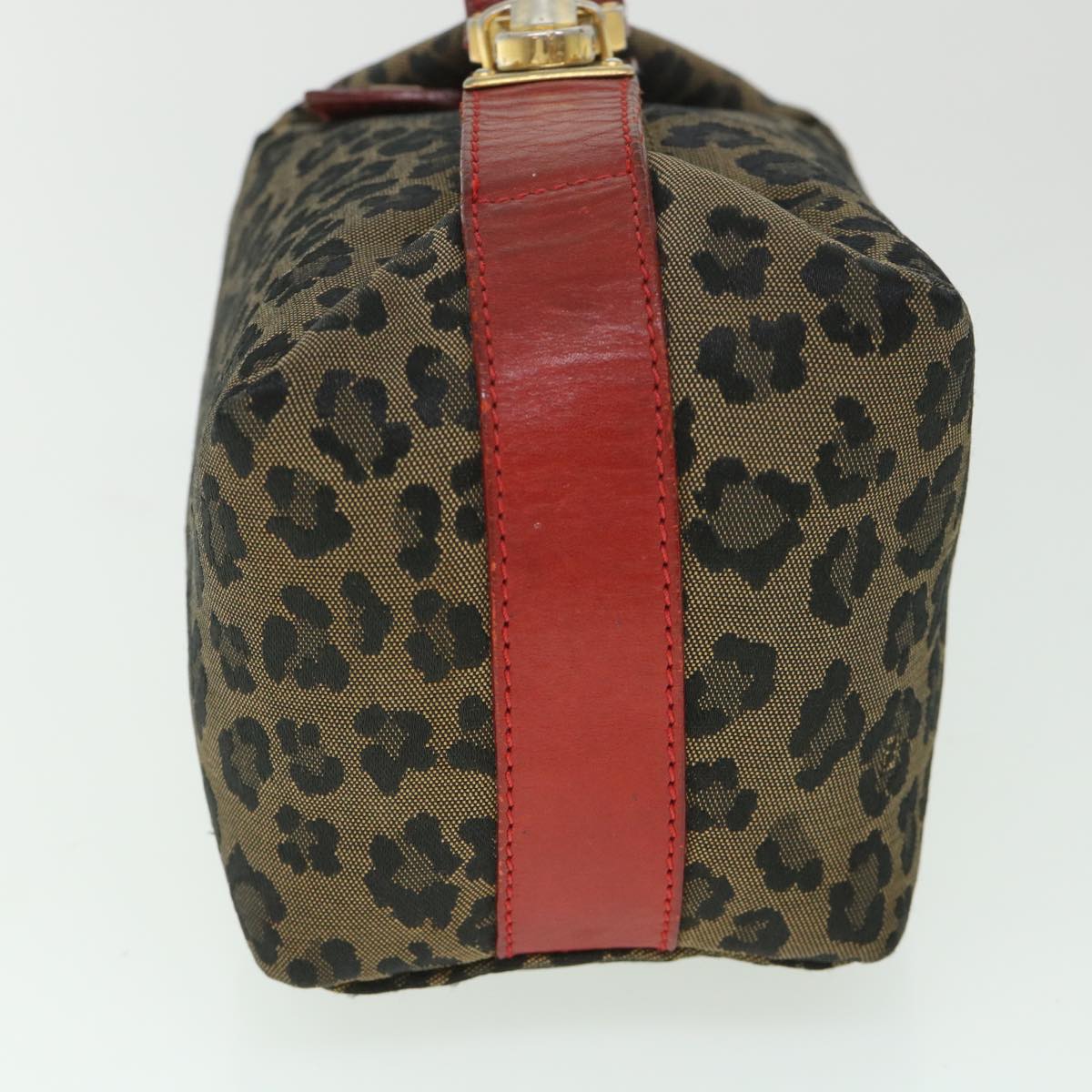 Luxury FendiLeopard Hand Bag Brown Red55755