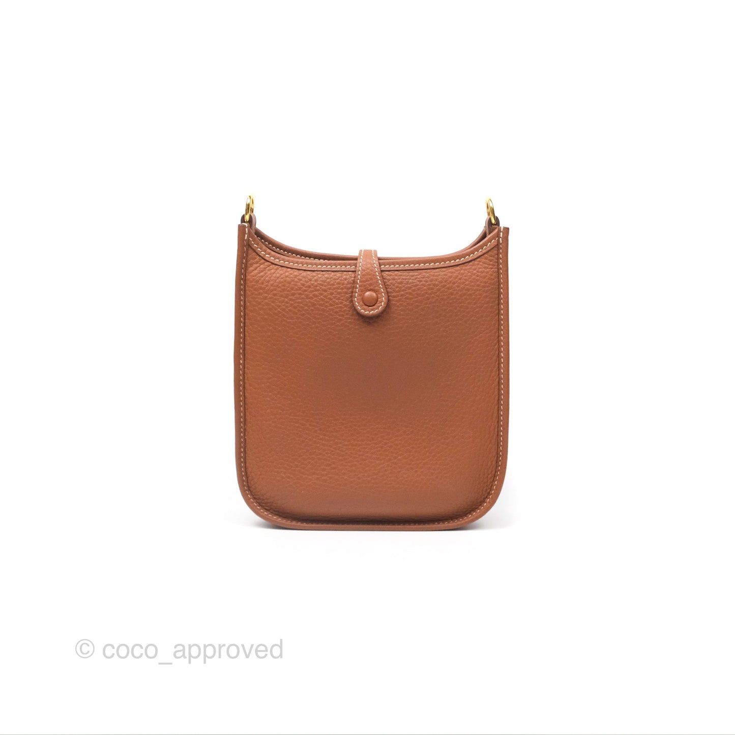 Hermès Mini Evelyne 16 Gold Clemence Gold Hardware