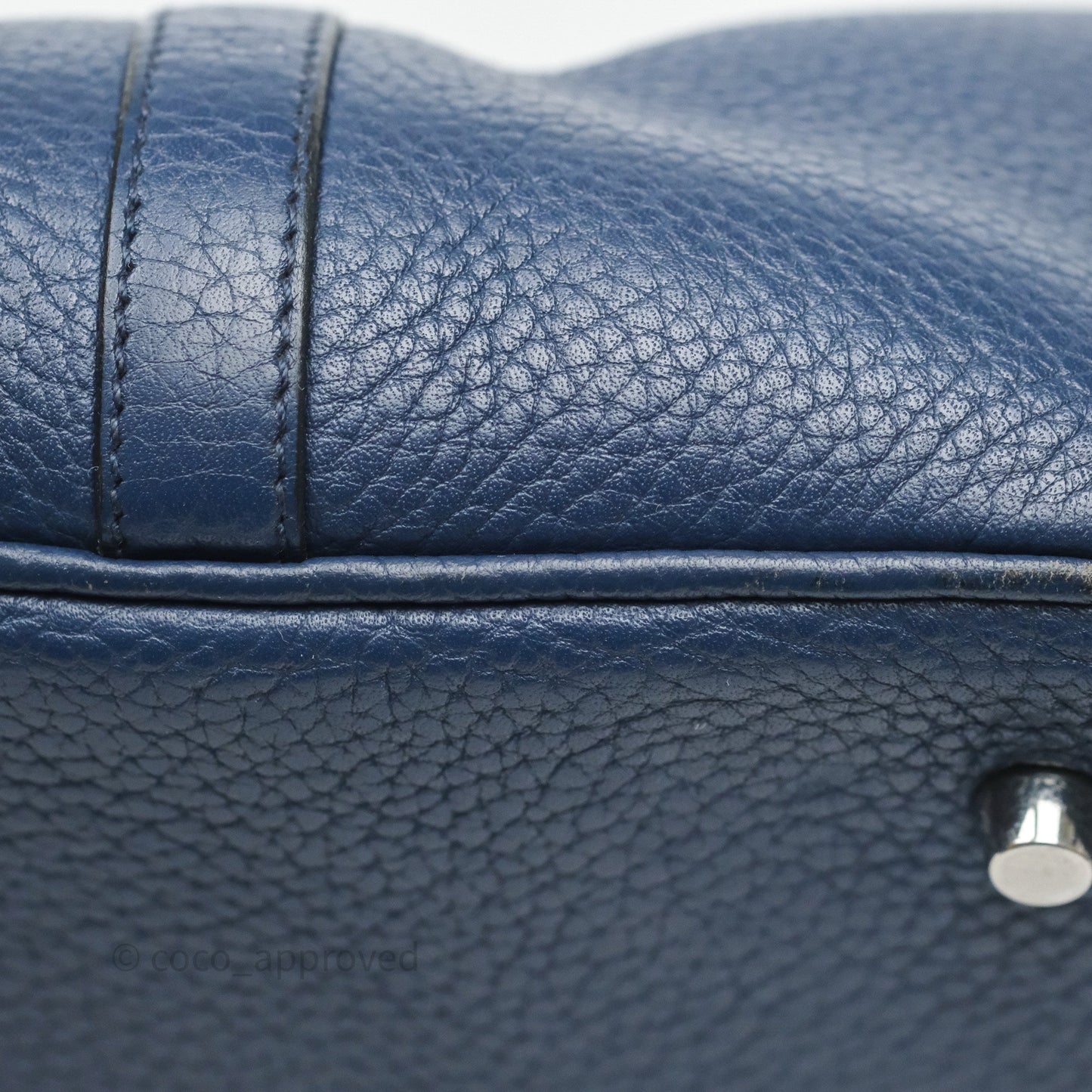 Hermès Picotin 22 Bleu Nuit 2Z Clemence Palladium Hardware