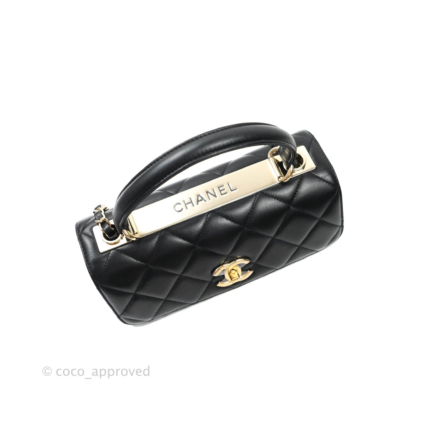 Chanel Trendy CC Small Black Lambskin Gold Hardware