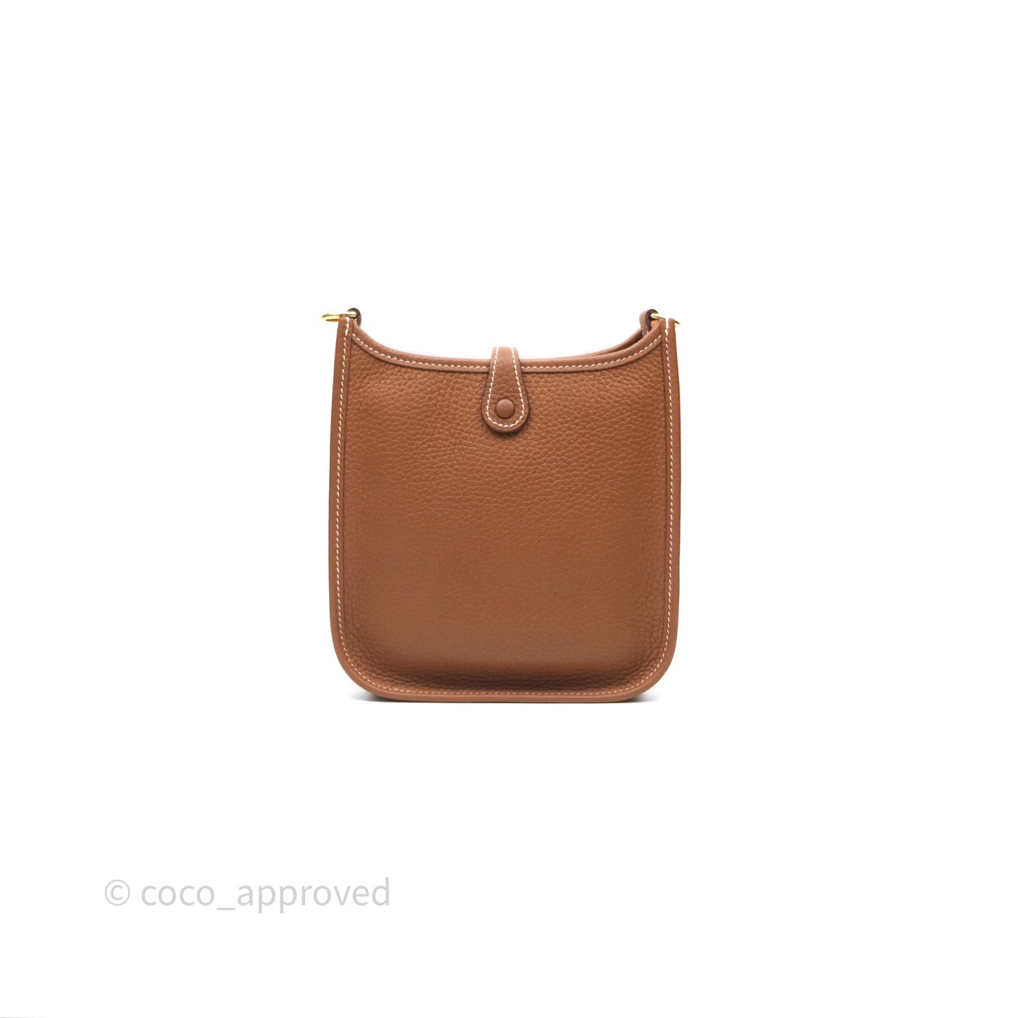 Hermès Mini Evelyne 16 Gold 37 Clemence Gold Hardware