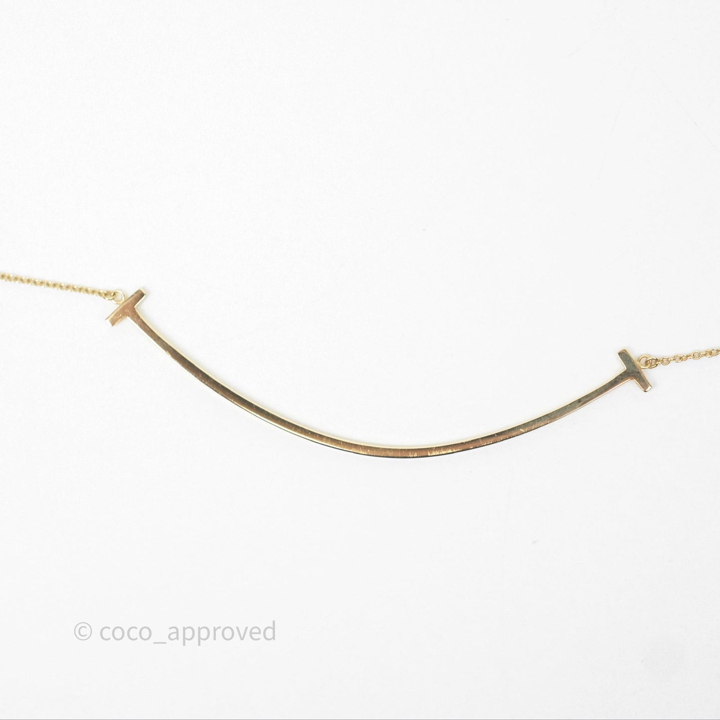 Tiffany & Co Tiffany T Smile Pendant in Yellow Gold Large
