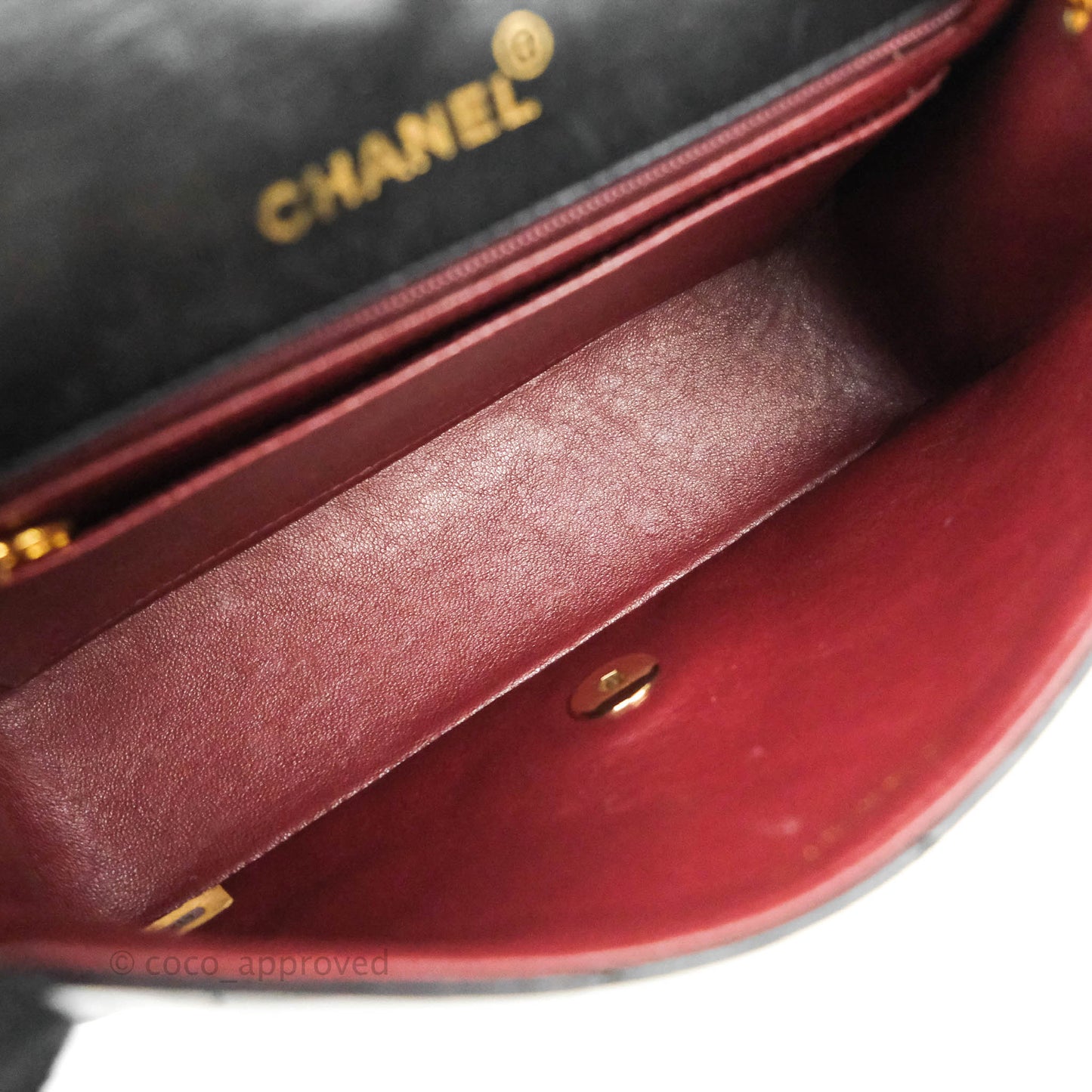 Chanel Black Quilted Lambskin Small Vintage Classic Diana Flap Bag