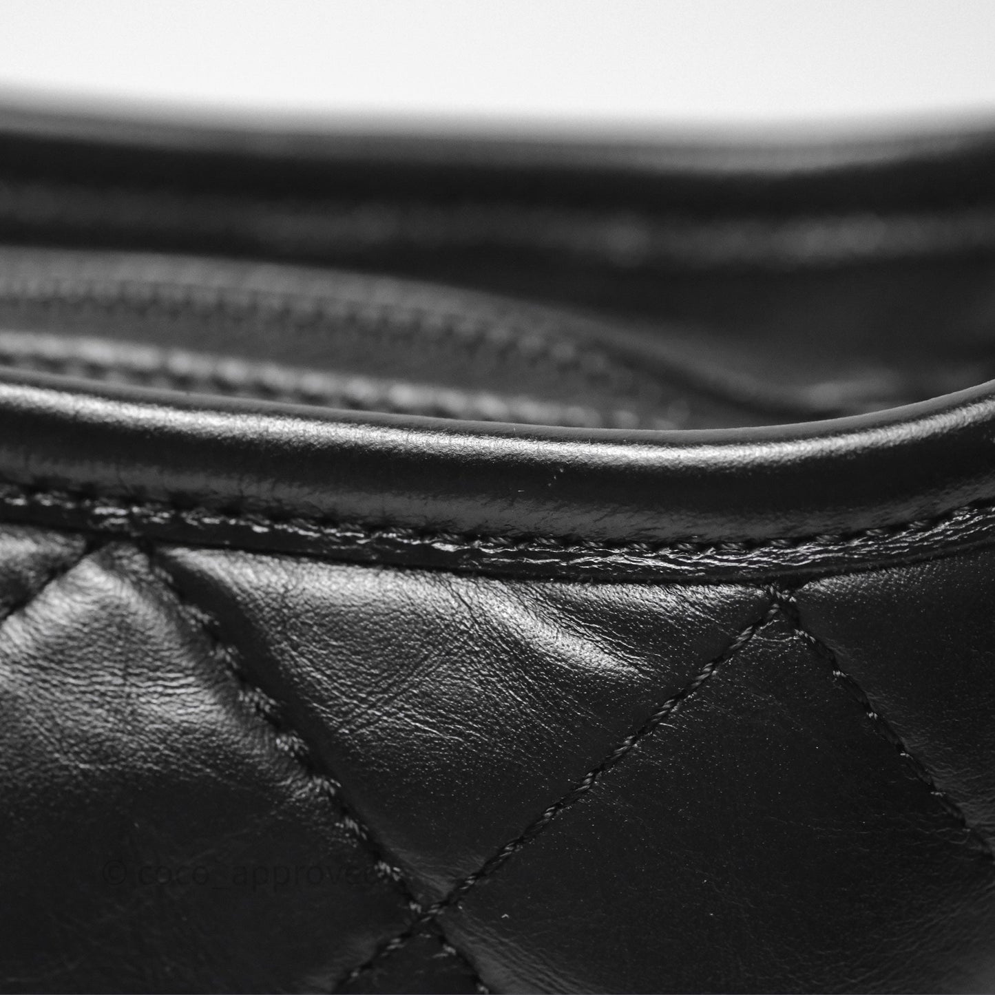 Chanel Small Gabrielle Hobo Quilted So Black Aged Calfskin