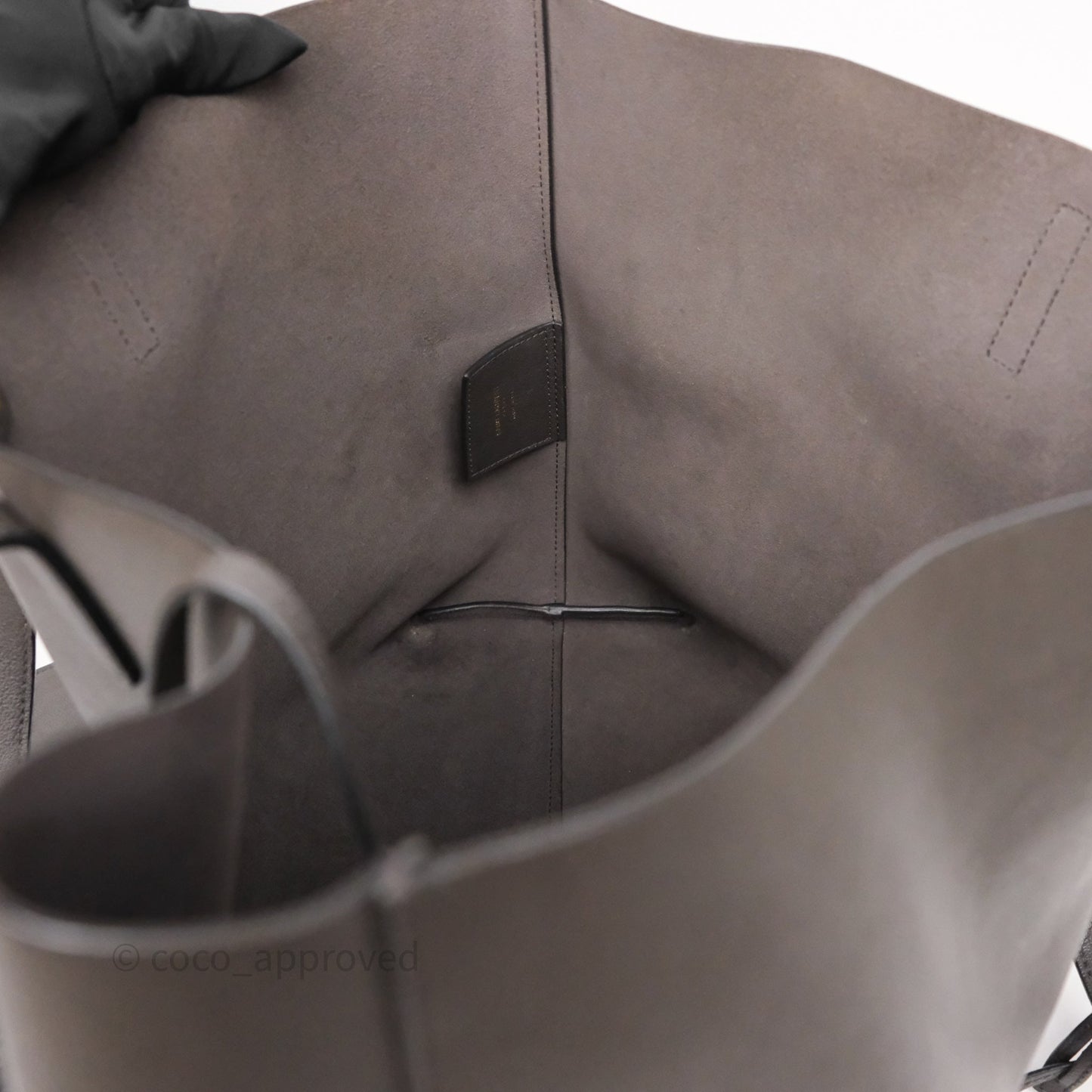Saint Laurent Large Shopping Tote Dark Grey Calfskin