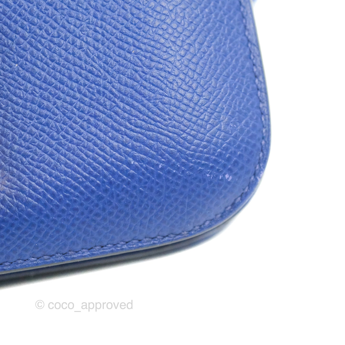 Hermès Constance Mini 18cm Bleu Electric Epsom Gold Hardware