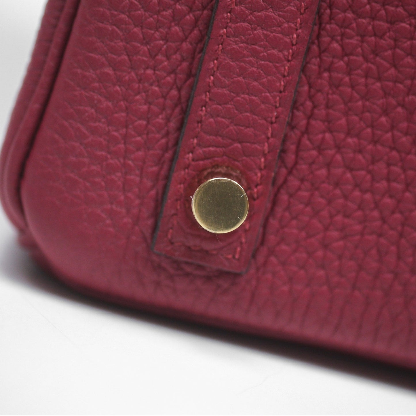 Hermès Birkin 25 Retourne Rouge Grenat K1 Togo Gold Hardware