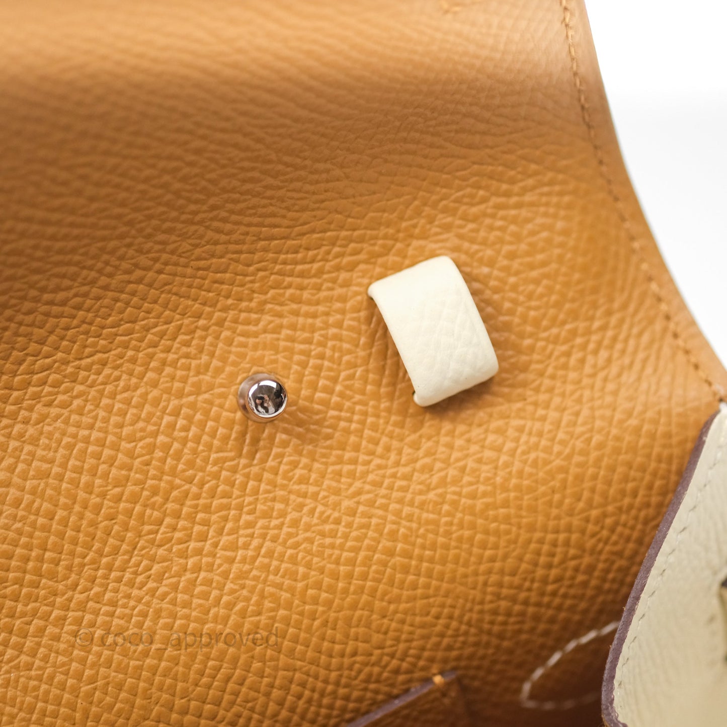 Hermès Kelly To Go Wallet Nata I2/ Sesame 2S Epsom Palladium Hardware