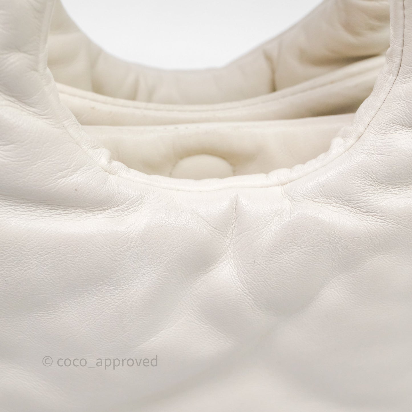 Prada Soft Tote Bag Ivory Silver Hardware