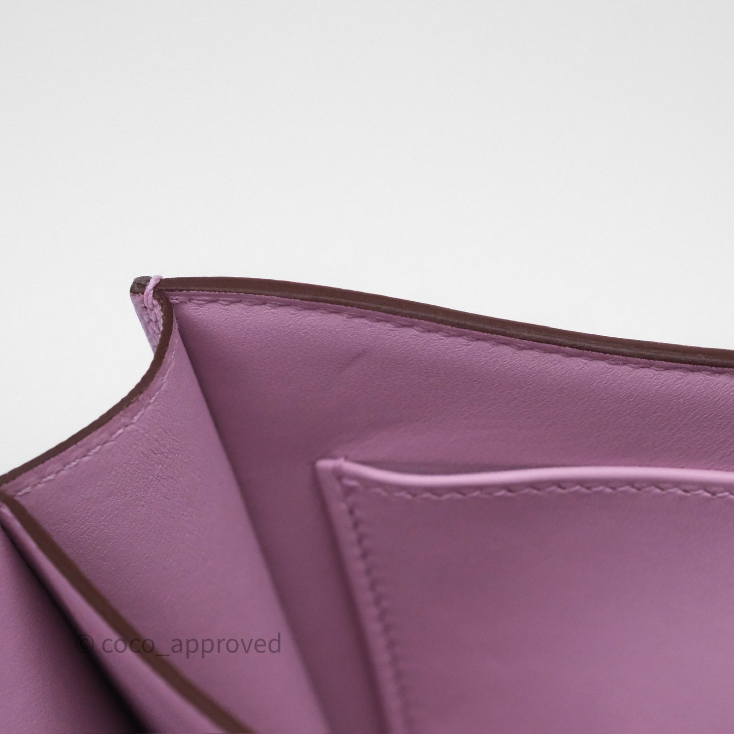 Hermès Constance Mini 18cm Mauve Sylvestre X9 Chevre Mysore Palladium Hardware