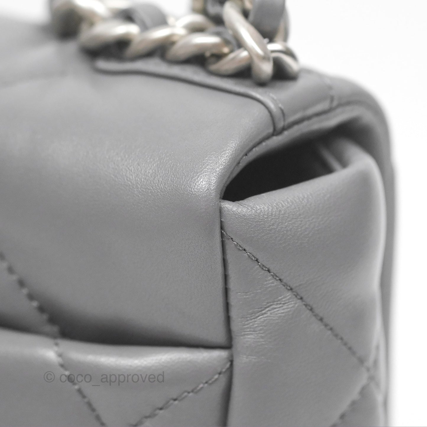 Chanel 19 Small Dark Grey Mixed Hardware