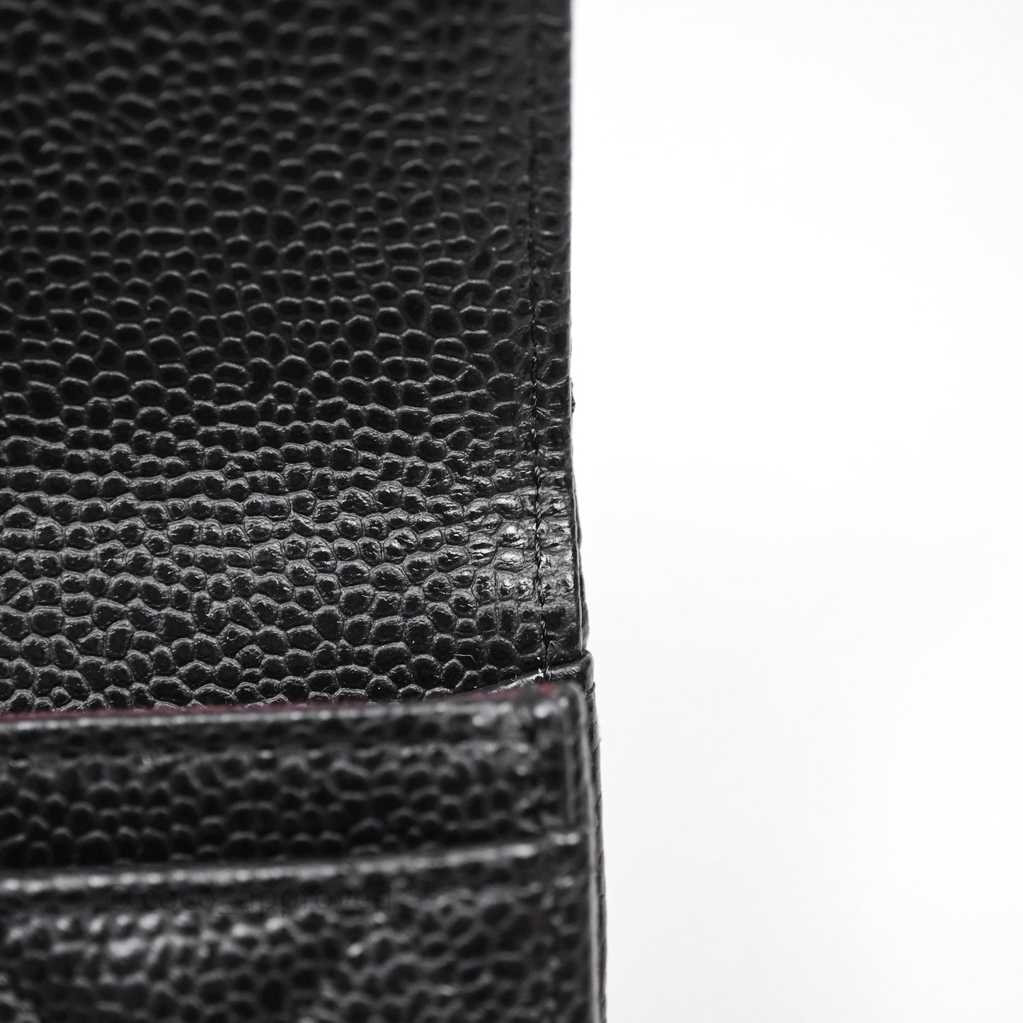 Chanel Quilted Flap Card Holder Caviar Black Gold Hardware