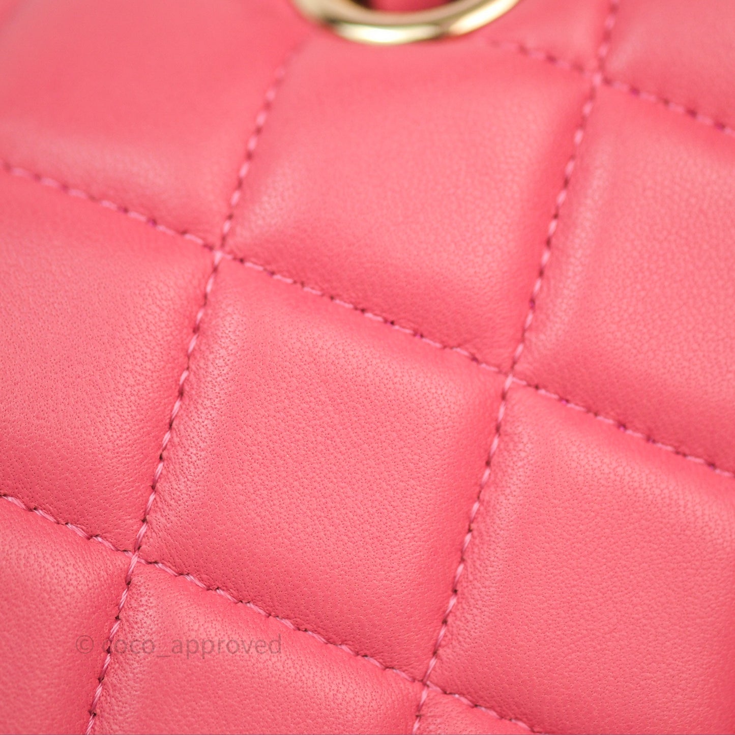 Chanel M/L Medium Flap Bag Valentine Limited Edition Pink Lambskin Gold Hardware