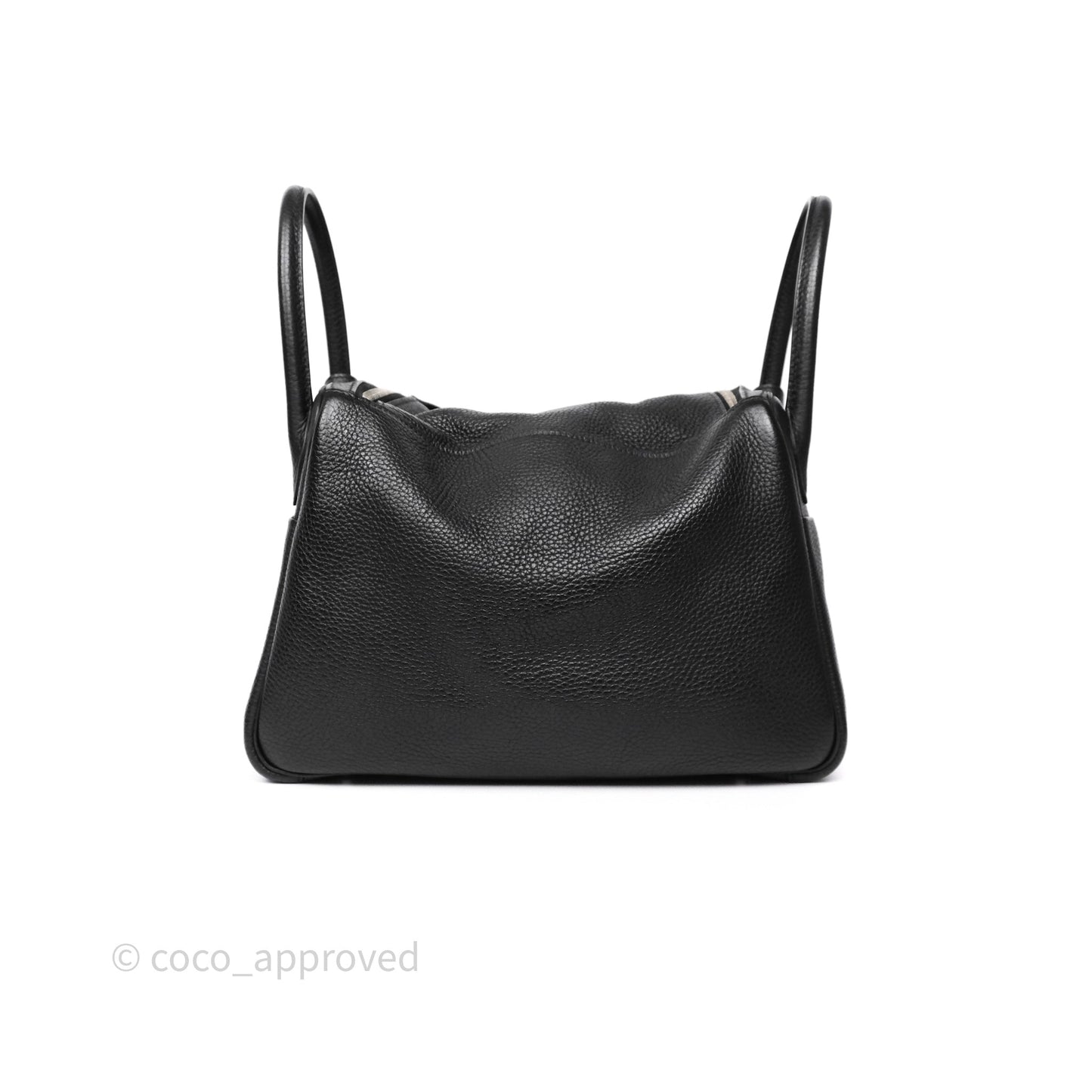 Hermès Lindy 30 Black Clemence Palladium Hardware