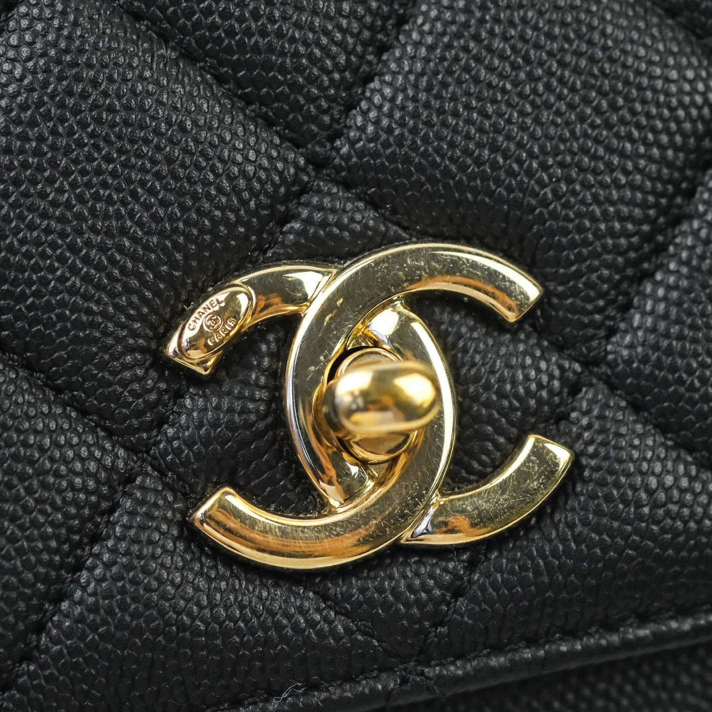 Chanel Quilted Small Business Affinity Flap Black Caviar Gold Hardware