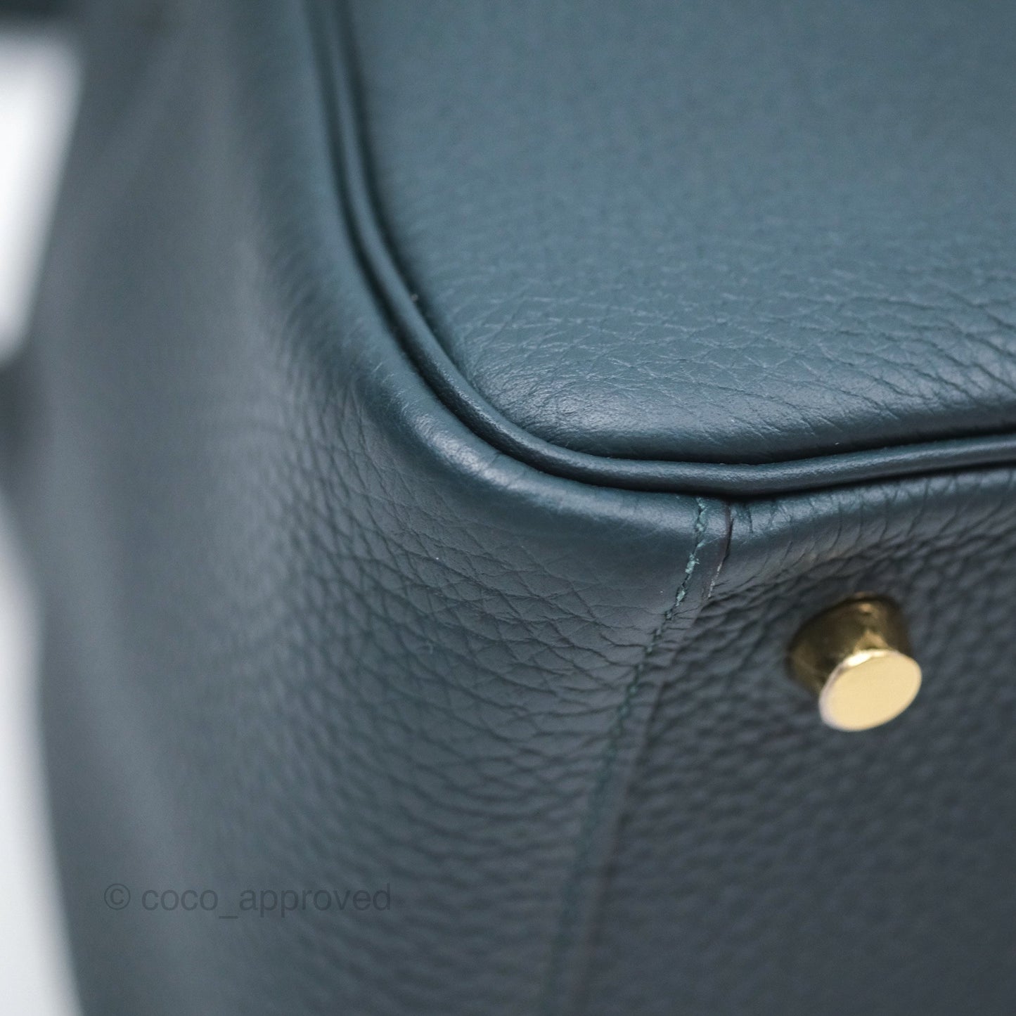 Hermès Lindy 26 Vert Cypress 6O Clemence Gold Hardware