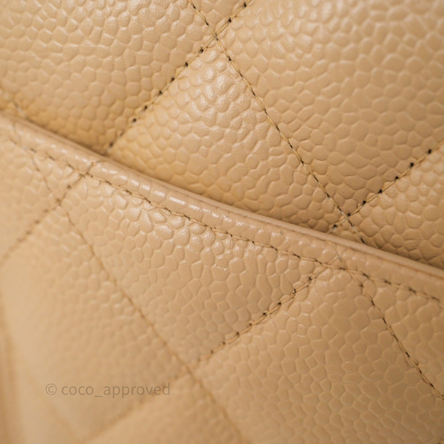 Chanel Jumbo Double Flap Beige Caviar Gold Hardware⁣⁣