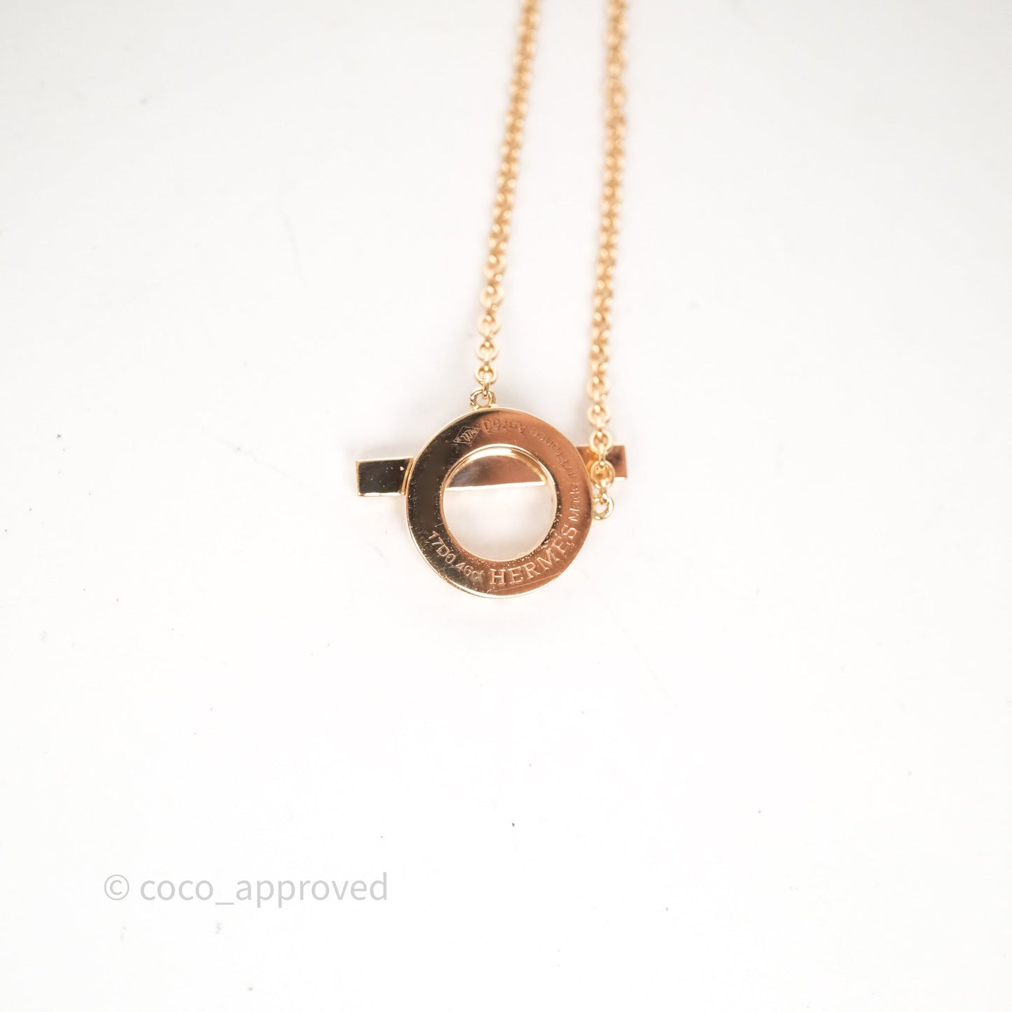 Hermès Finesse Necklace Rose Gold