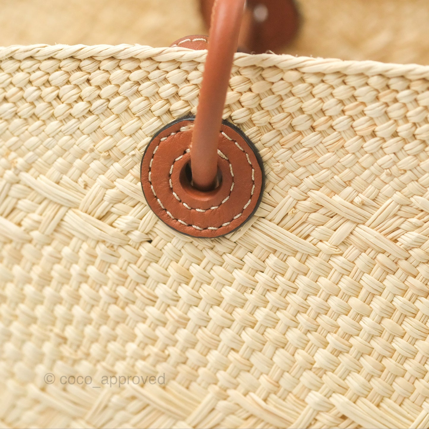 Loewe x Paula’s Ibiza Woven Anagram Basket Bag Natural/Tan